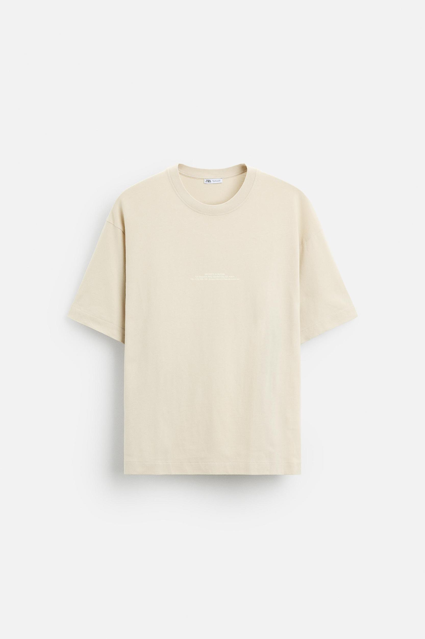 EMBROIDERED TEXT T-SHIRT Product Image