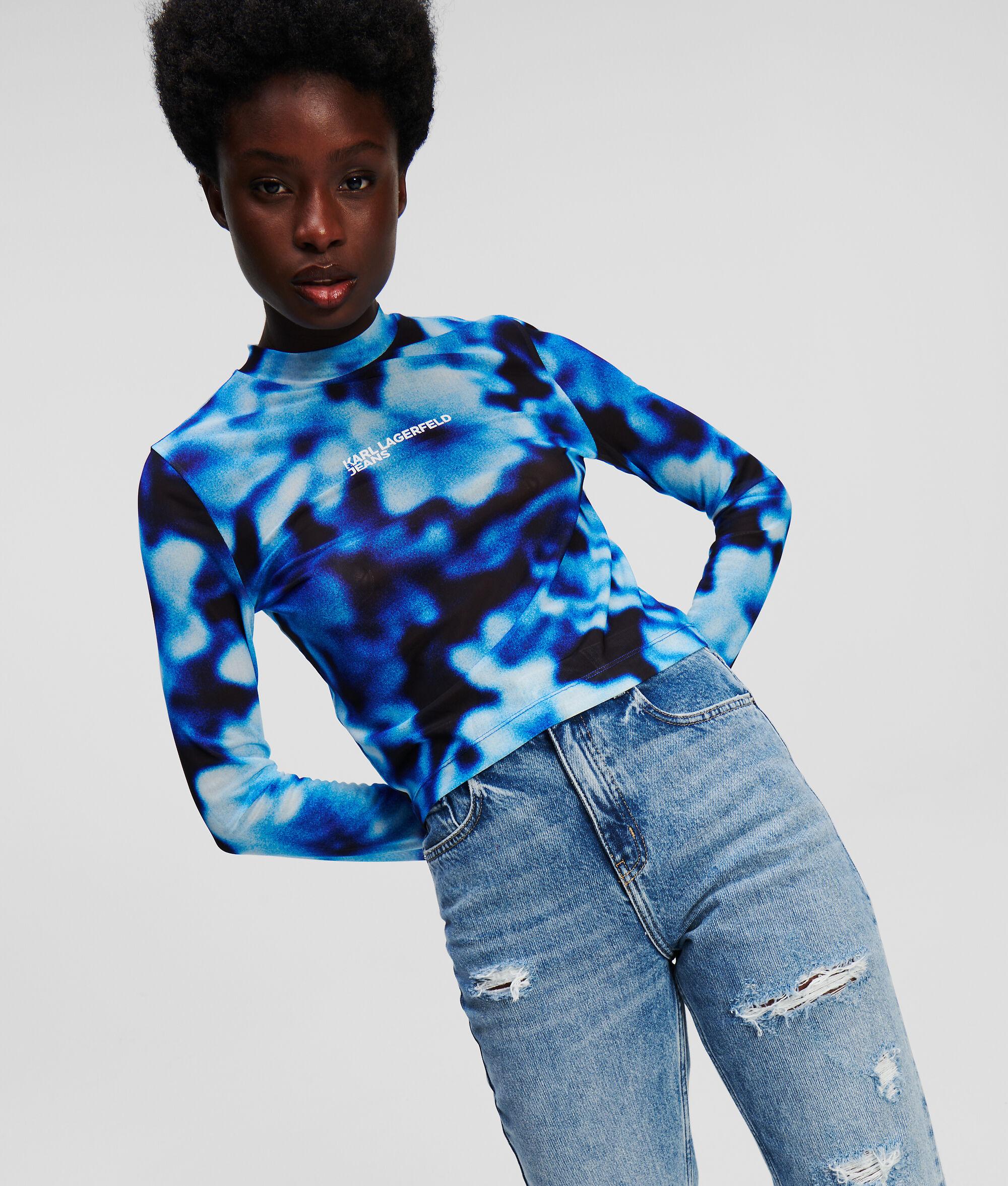 DISTRESSED HIGH-RISE STRAIGHT JEANS Product Image