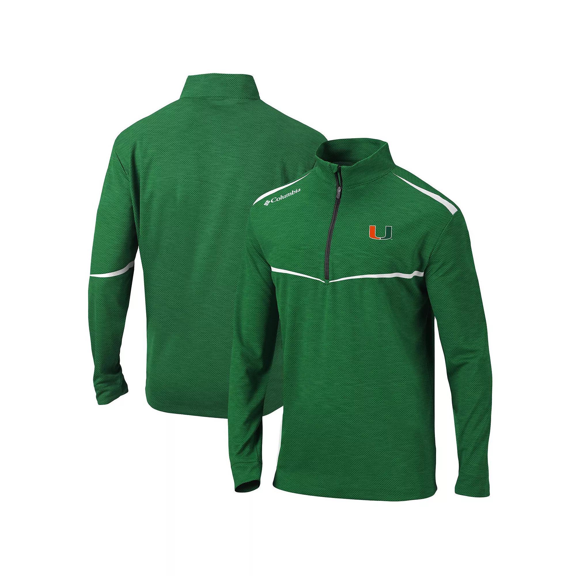 Men's Columbia Green Baylor Bears Scorecard Quarter-Zip Jacket,  Product Image