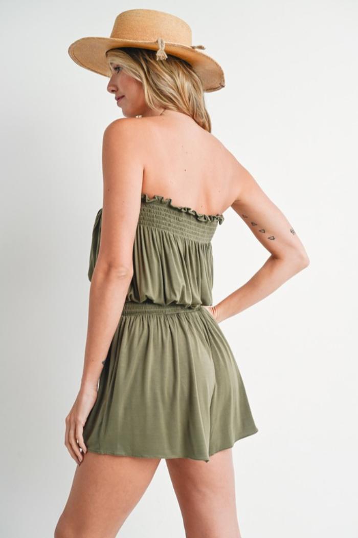 Smocked Romper Product Image
