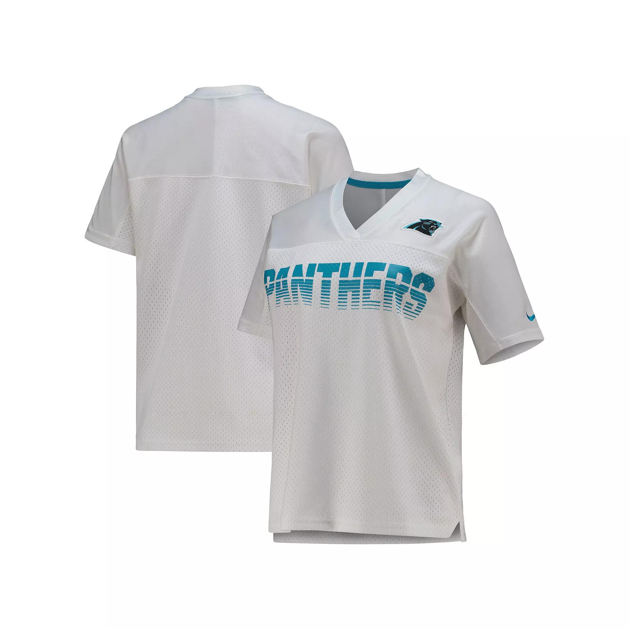 Women's Nike White Carolina Panthers Fan Replica Jersey,  Product Image