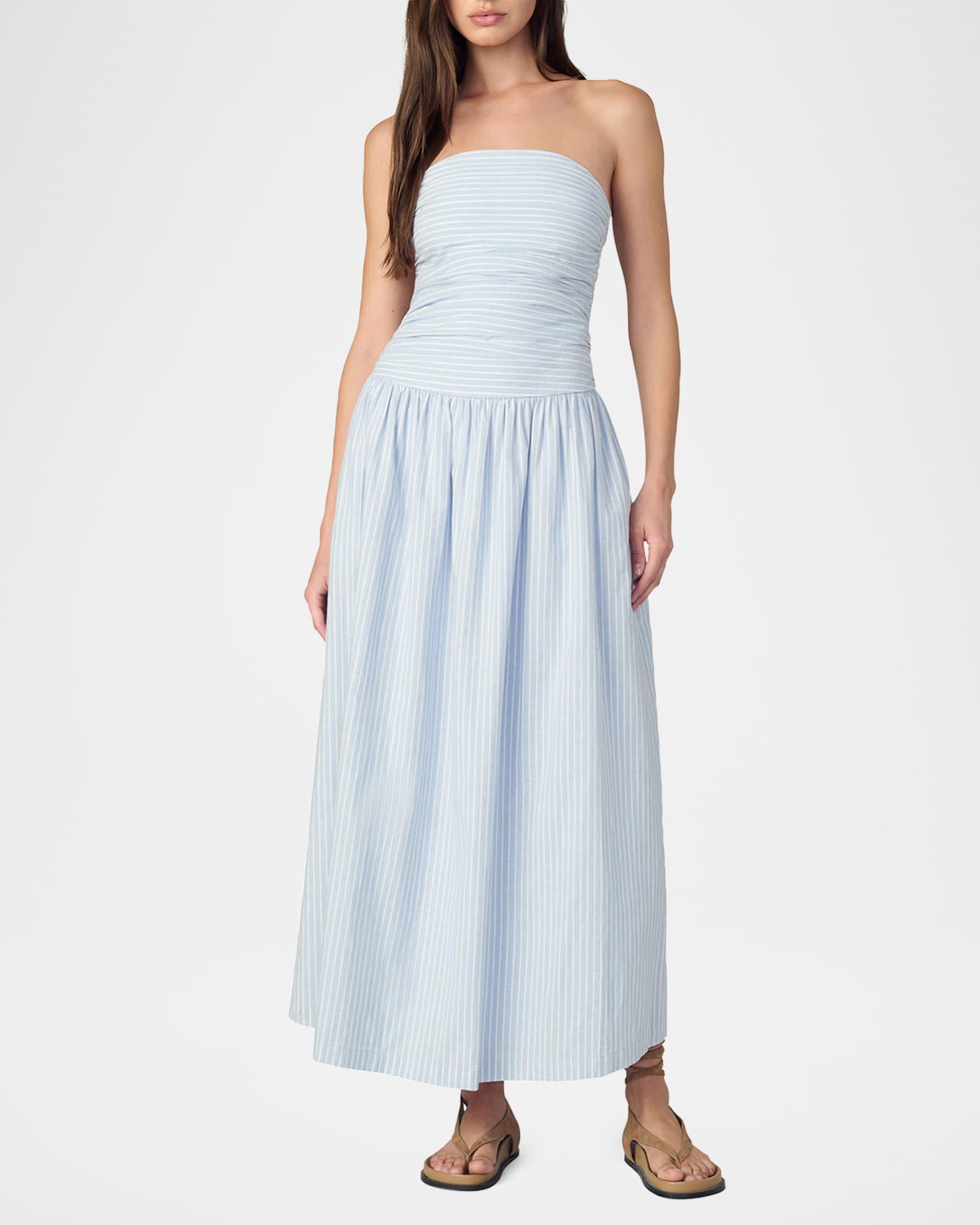 The Reina Strapless Maxi Dress Product Image