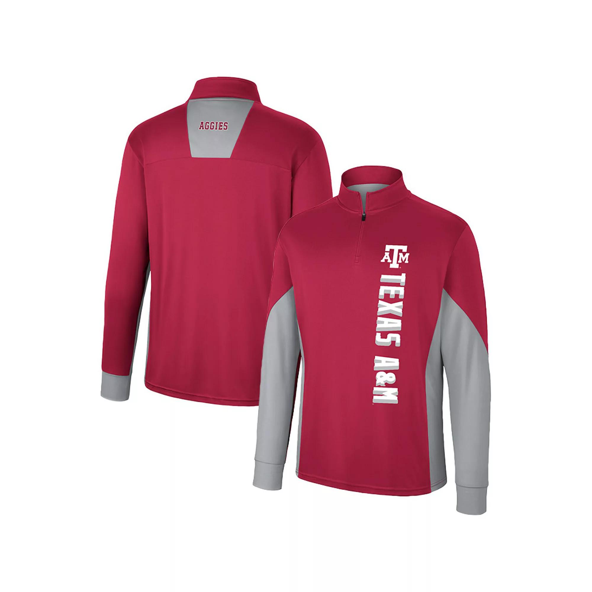Men's Colosseum Maroon Texas A&M Aggies Bart Quarter-Zip Windshirt,  Product Image