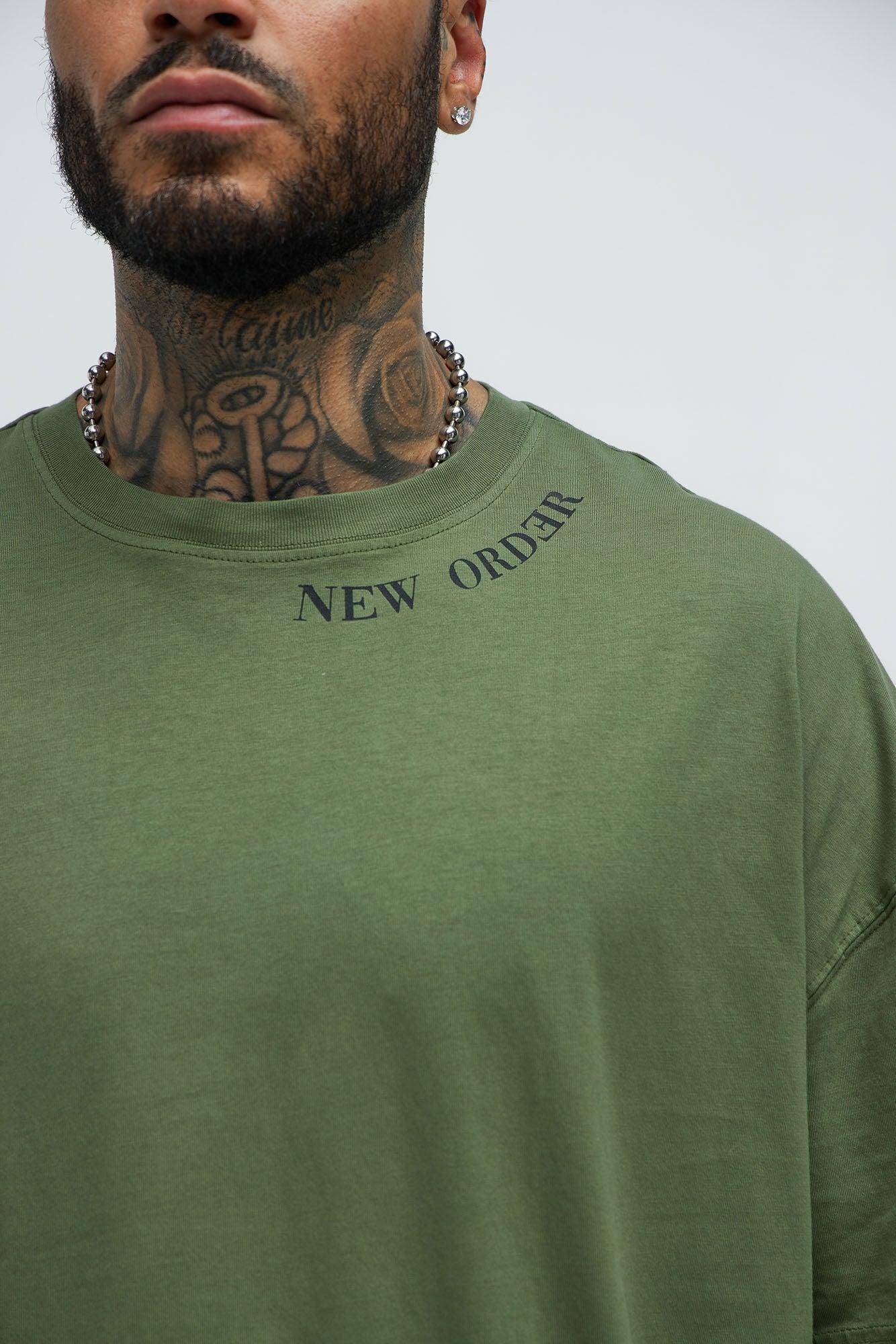 Bad Ideas Good Stories Oversized Short Sleeve Tee - Olive Product Image