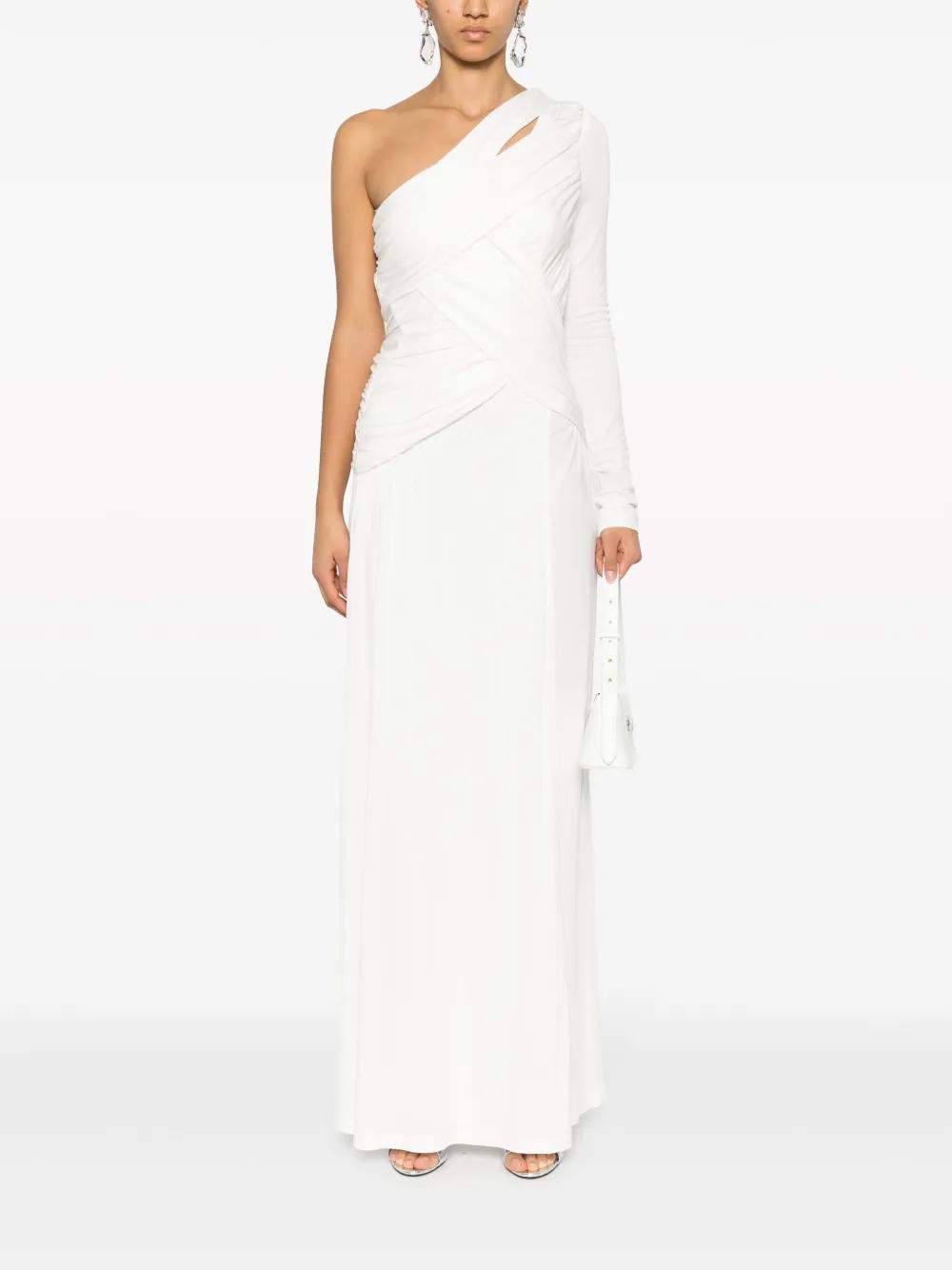 one-shoulder drapped dress Product Image