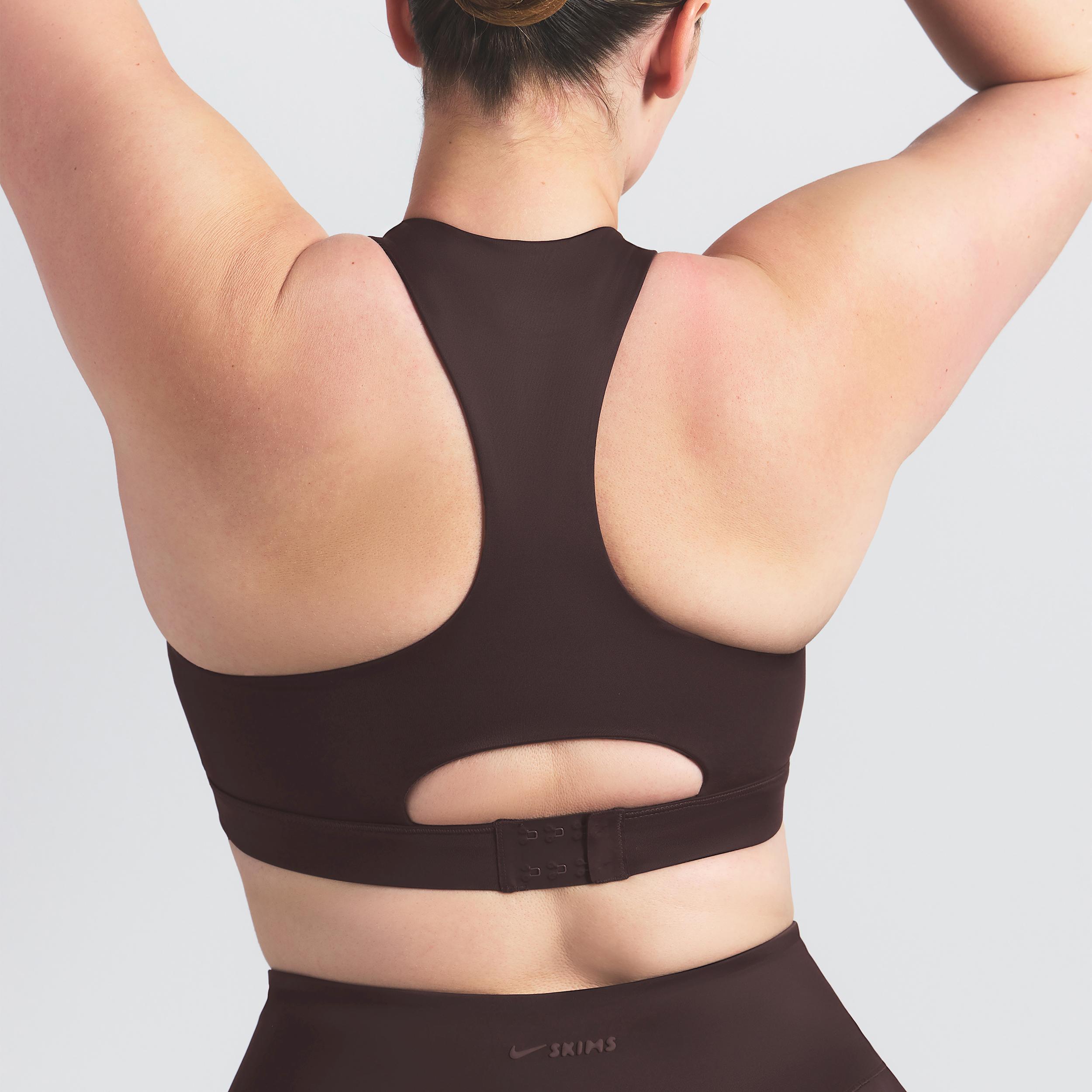 Nike Womens SKIMS Shine High-Neck Bra | BRSPT7004W-PHO Product Image