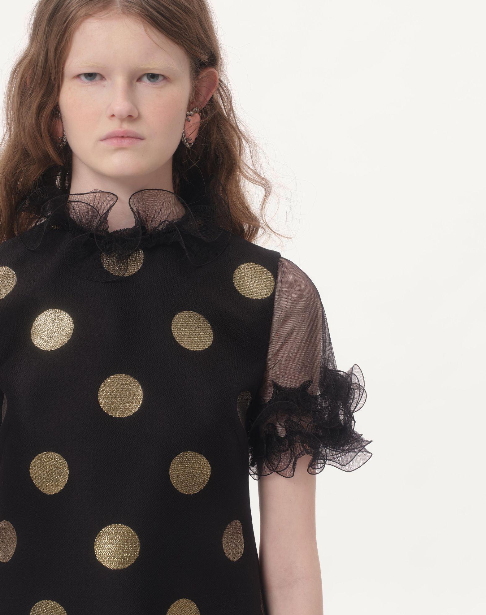 Short Dress In Jacquard Lurex Plusdepois  Product Image