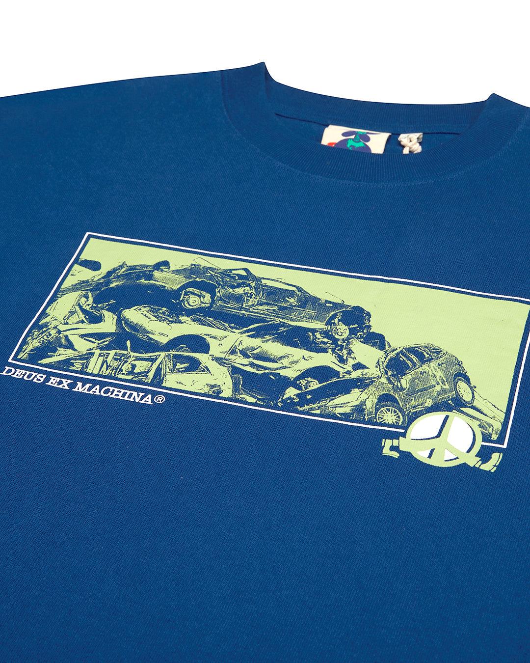 Piece Of Scrap Long Sleeve Tee - Blue Product Image