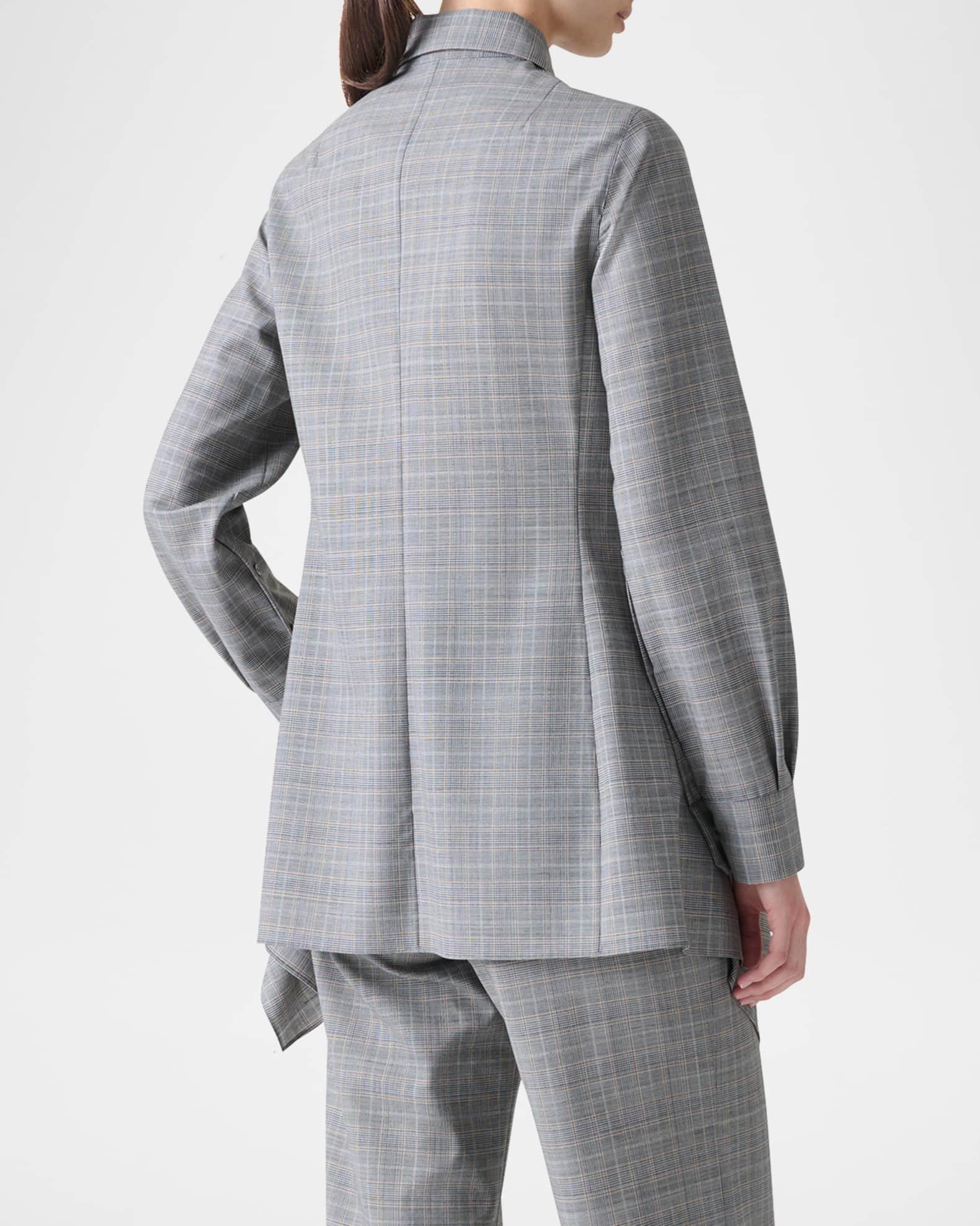Prince of Wales Check Cool Wool Blouse Product Image