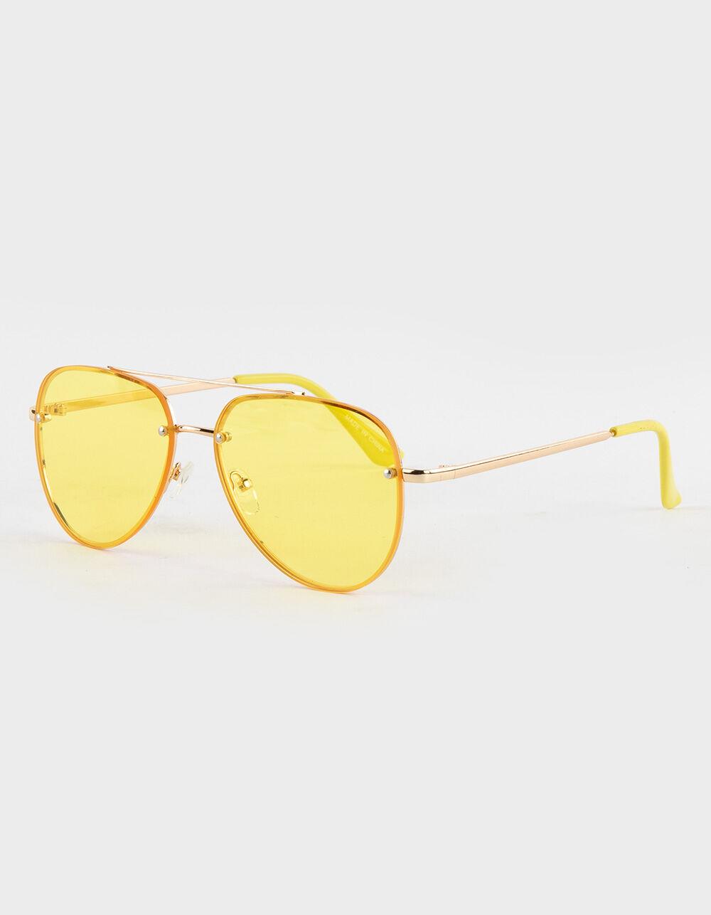 RSQ Bright Future Aviation Sunglasses - TURQUOISE Product Image