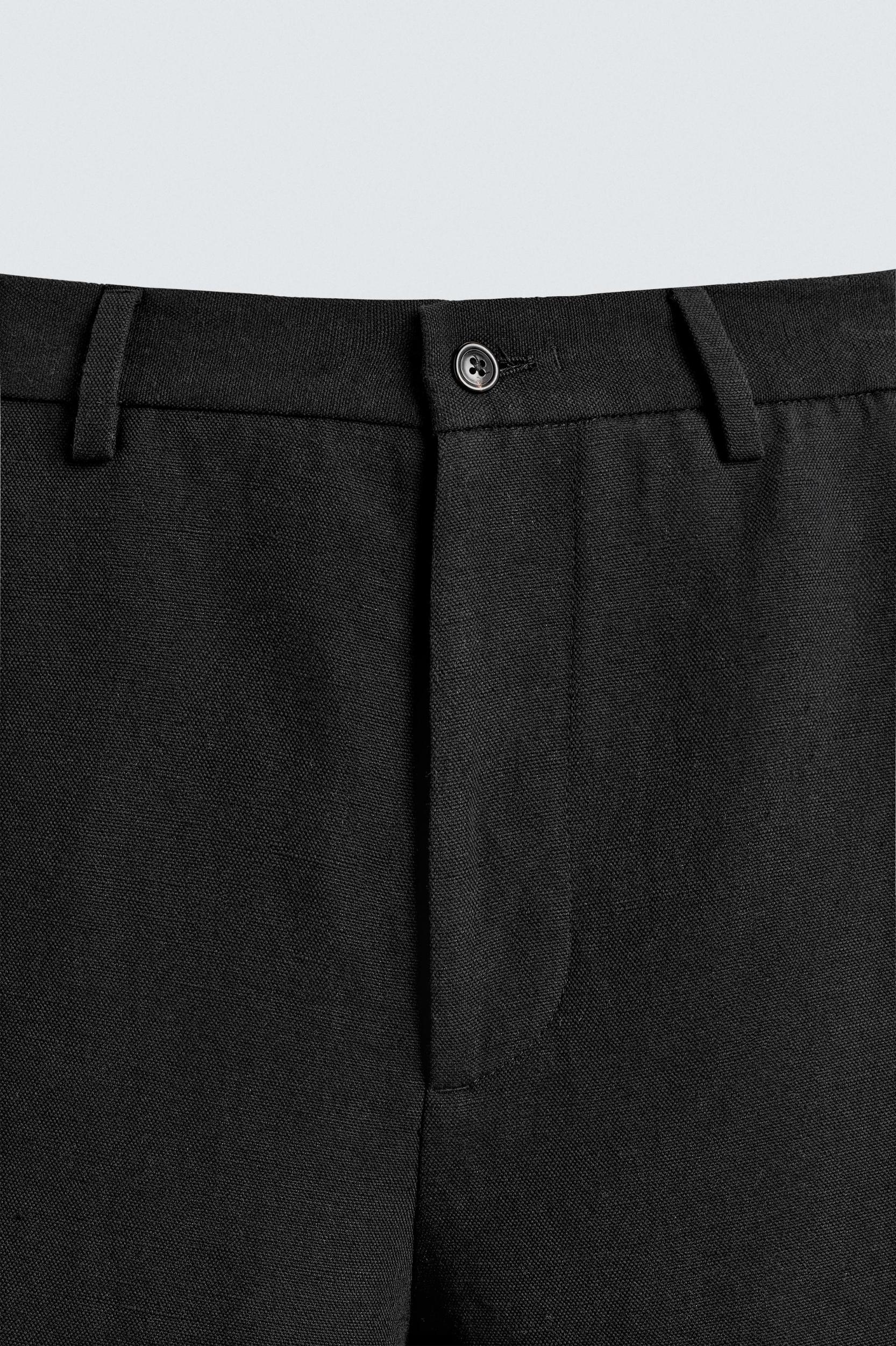 COTTON - LINEN SUIT PANTS Product Image