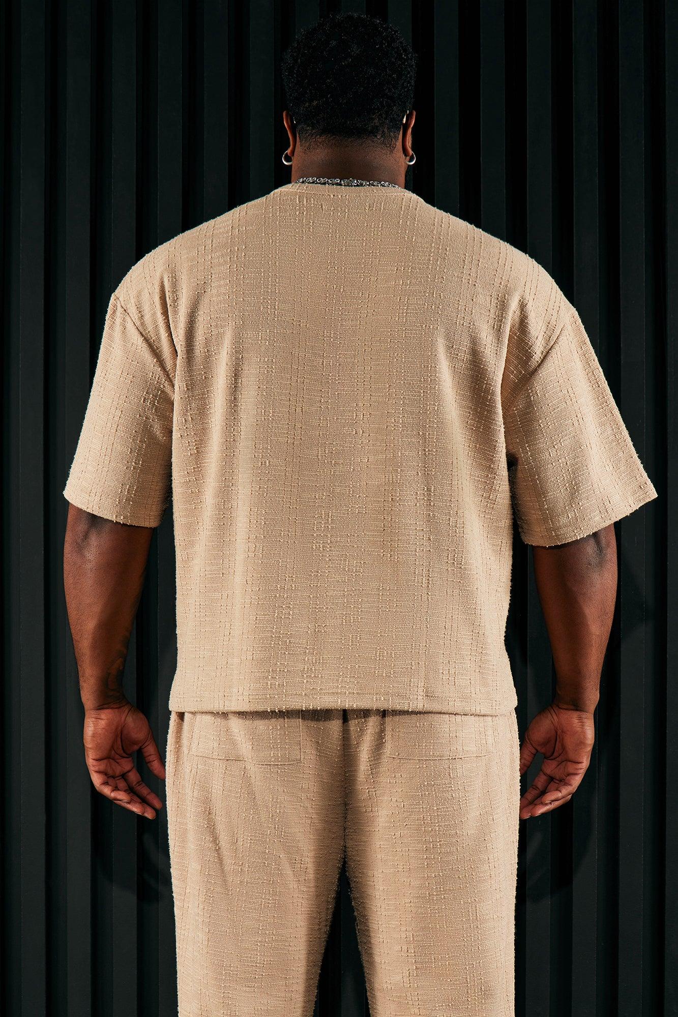 Jordan Textured Short Sleeve Tee - Tan Product Image