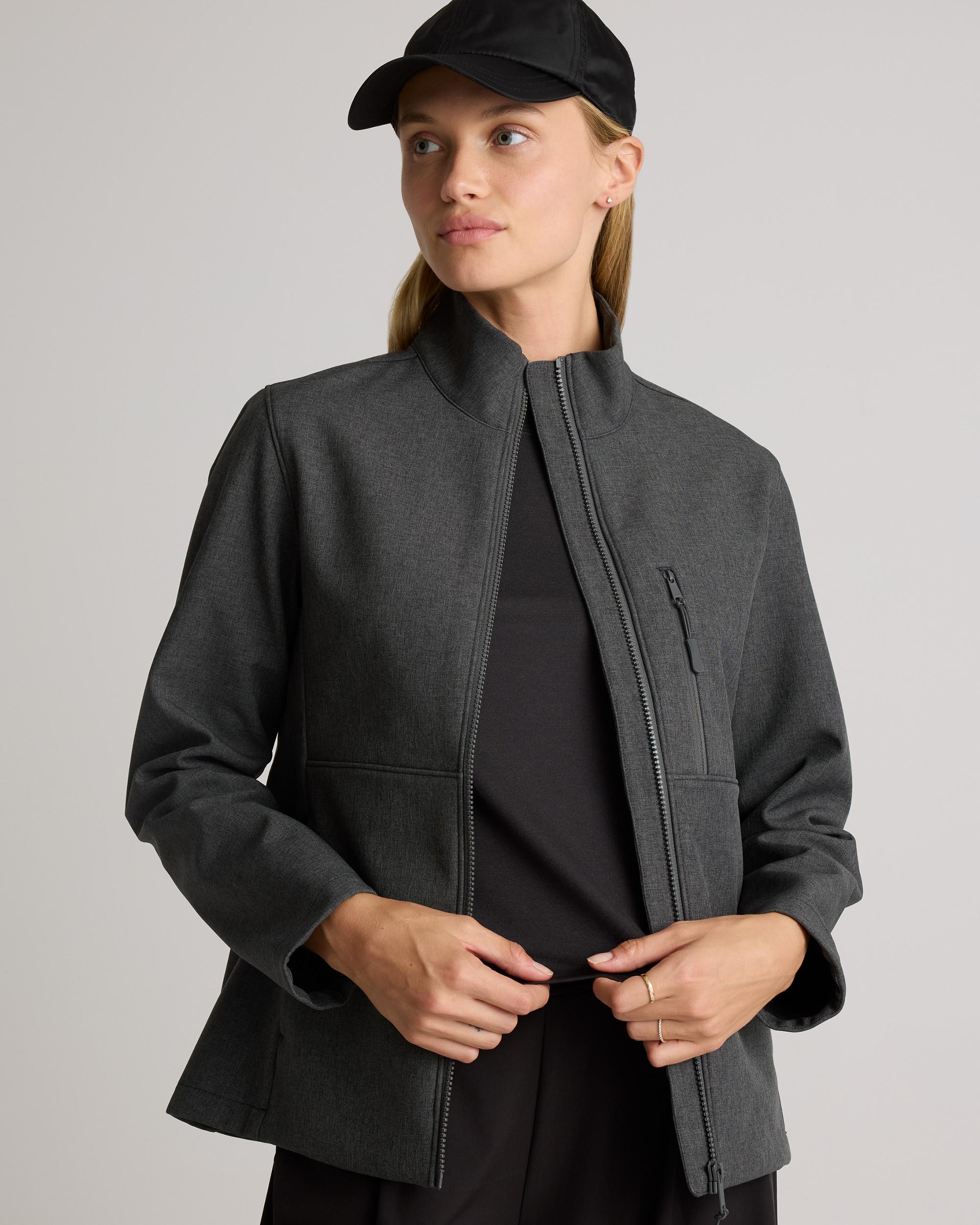 Quince | Women's Softshell Fleece-Lined Full-Zip Jacket Recycled Polyester Product Image
