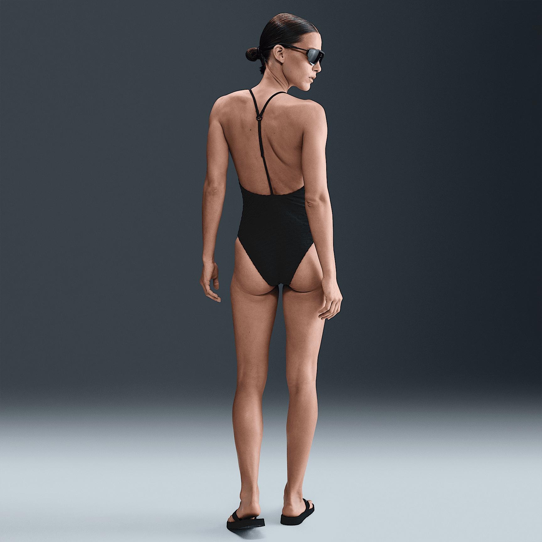 Nike Womens Swim Swoosh Link Terry Y-Back One-Piece | NESSF252-001 Product Image