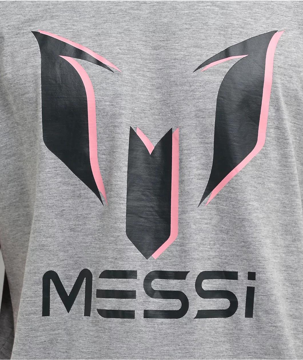 Messi Logo Heather Grey T-Shirt Product Image