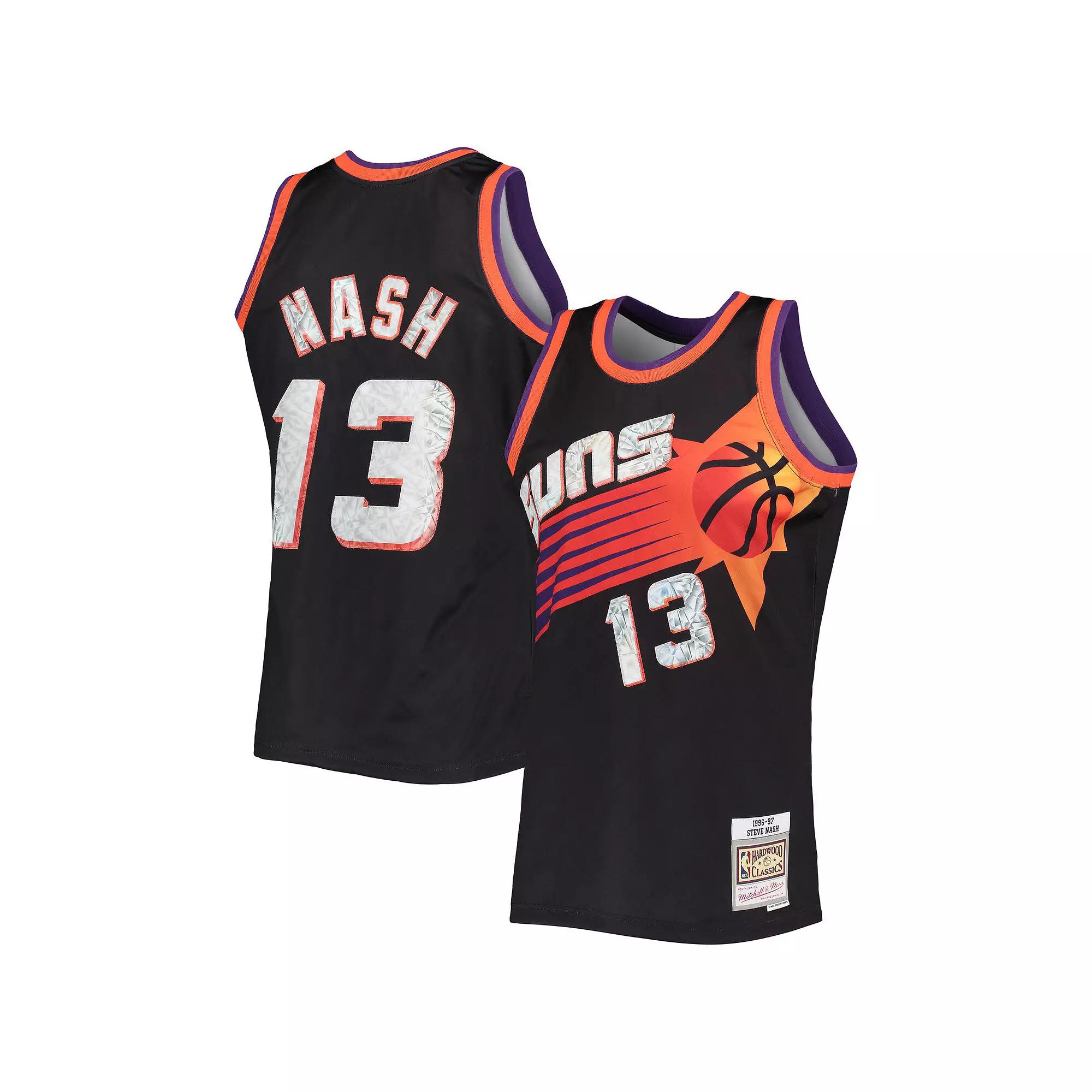 Men's Mitchell & Ness Steve Nash Black Phoenix Suns 1996-97 Hardwood Classics 75th Anniversary Diamond Swingman Jersey, Size: Medium, Phx Black Product Image