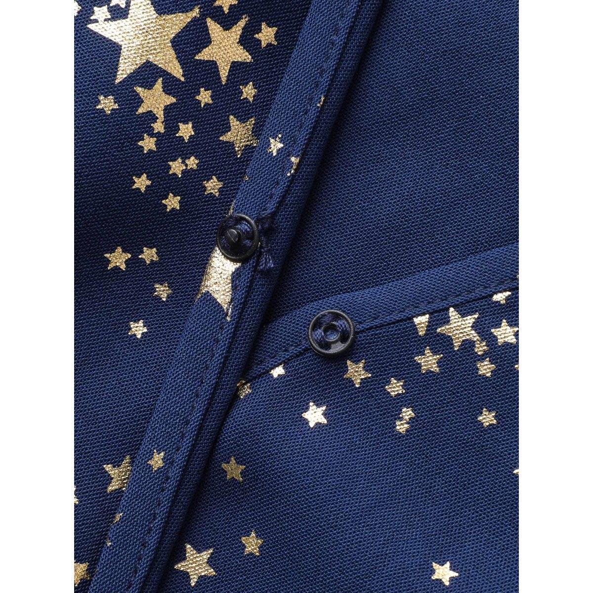 Plus Size Starry Sequins Ruffled Hem Midi Dress Navy Women Party&Cocktail V-neck Short sleeve Curvy BloomChic 30/6X Product Image