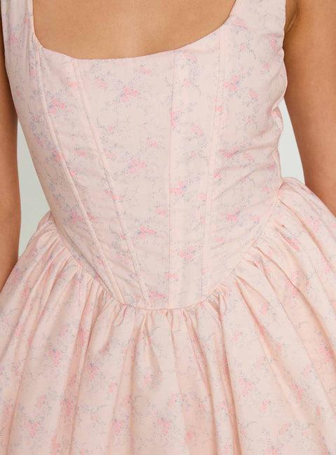 Bridgitte Corset Mini Dress Floral Product Image