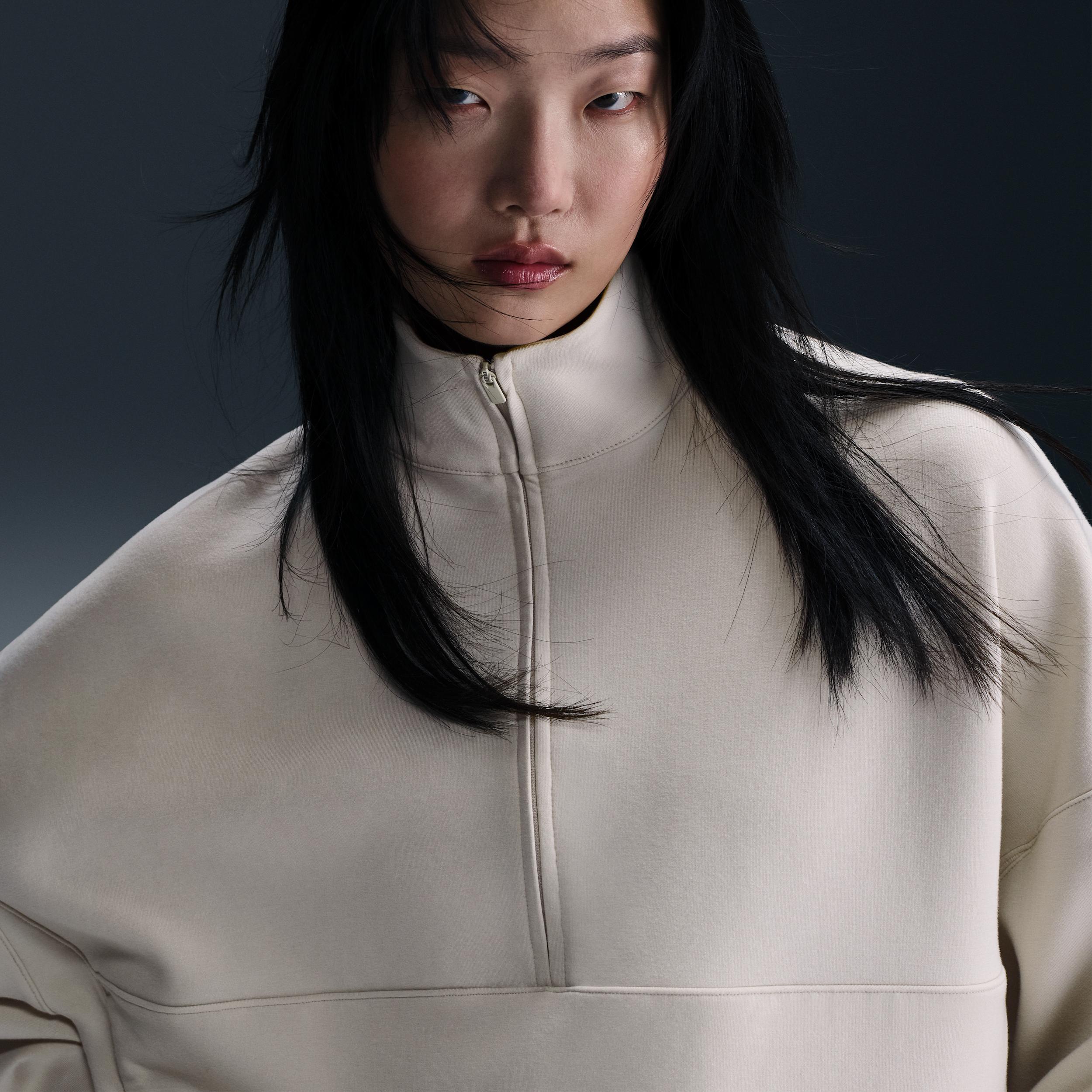 Nike Womens 24.7 ImpossiblySoft Dri-FIT Oversized 1/2-Zip Top | HQ8188-104 Product Image