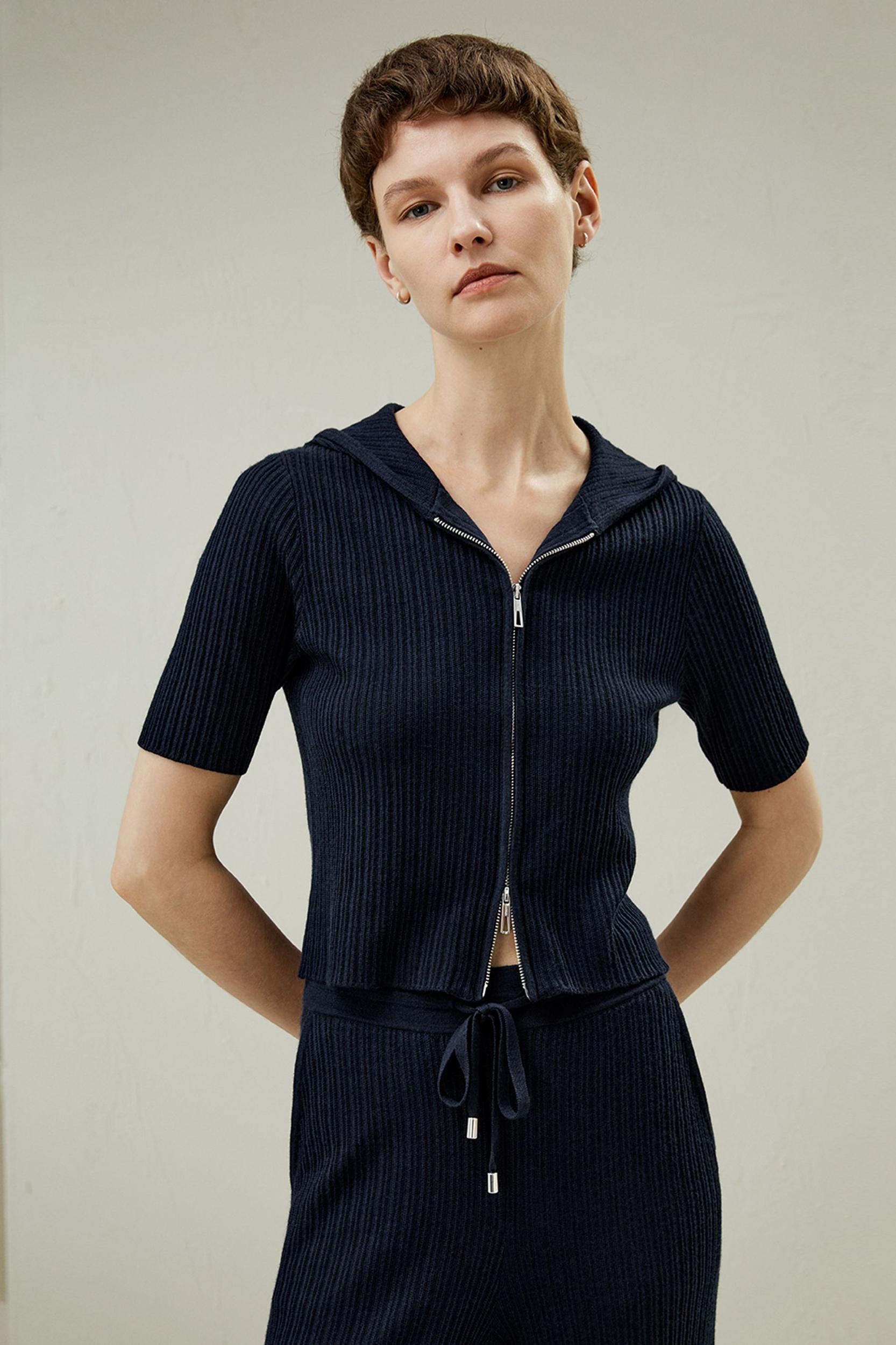 Oasis Knit Hoodie Product Image