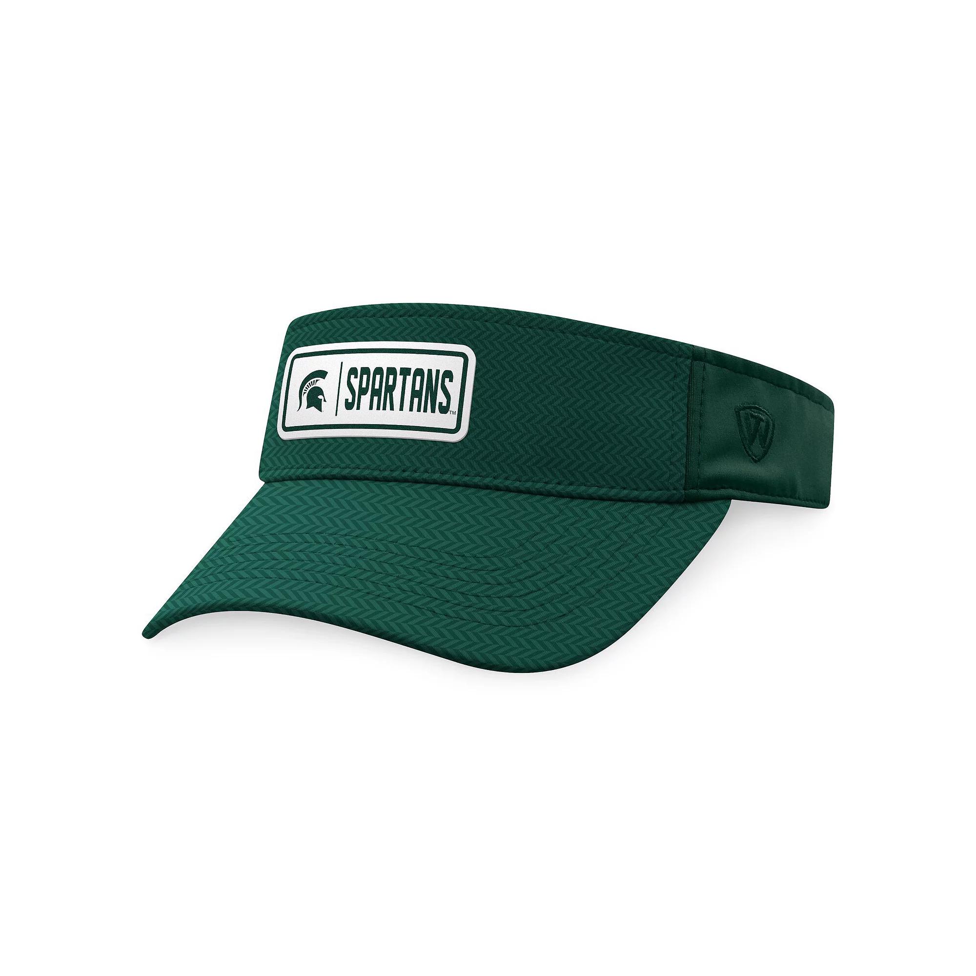Men's Top of the World Green Michigan State Spartans Sunrise Adjustable Visor Product Image