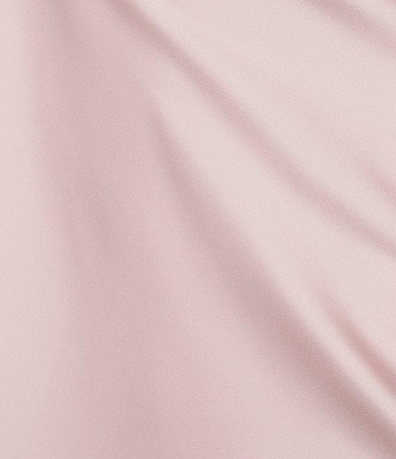 Midnight Doll Satin V-Neck Sleeveless Back Drape Dress Product Image