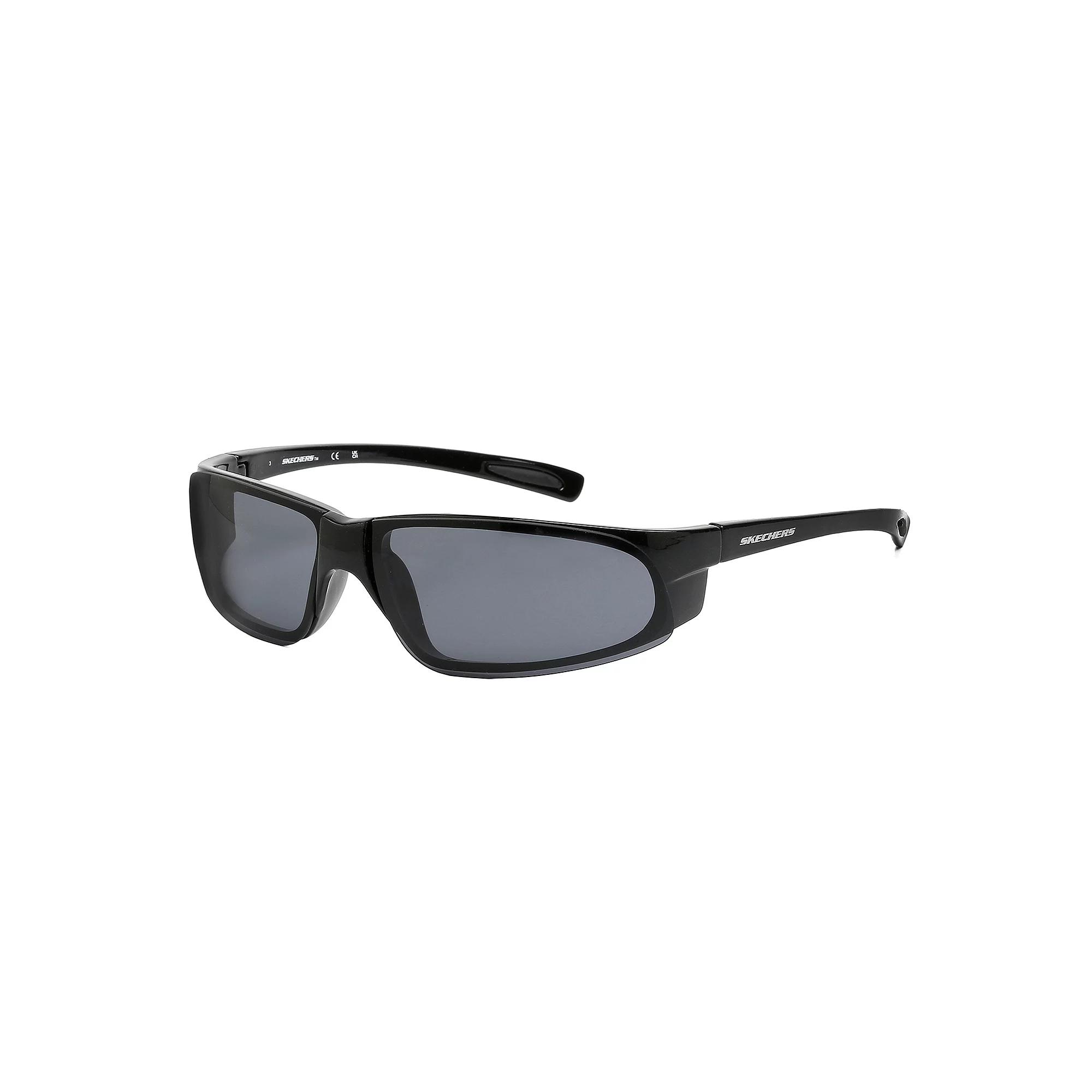 Men's Skechers® Shield 72mm Sunglasses, Black Product Image