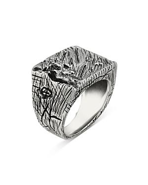 Milanesi And Co Tree Bark Signet Ring Product Image