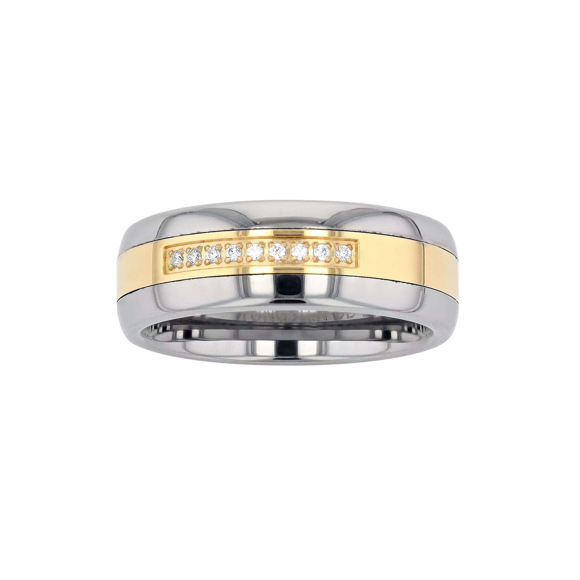 Diamond Brilliance Men's 1/10 Carat T.W. Lab-Created Diamond Band Ring, Multi Product Image