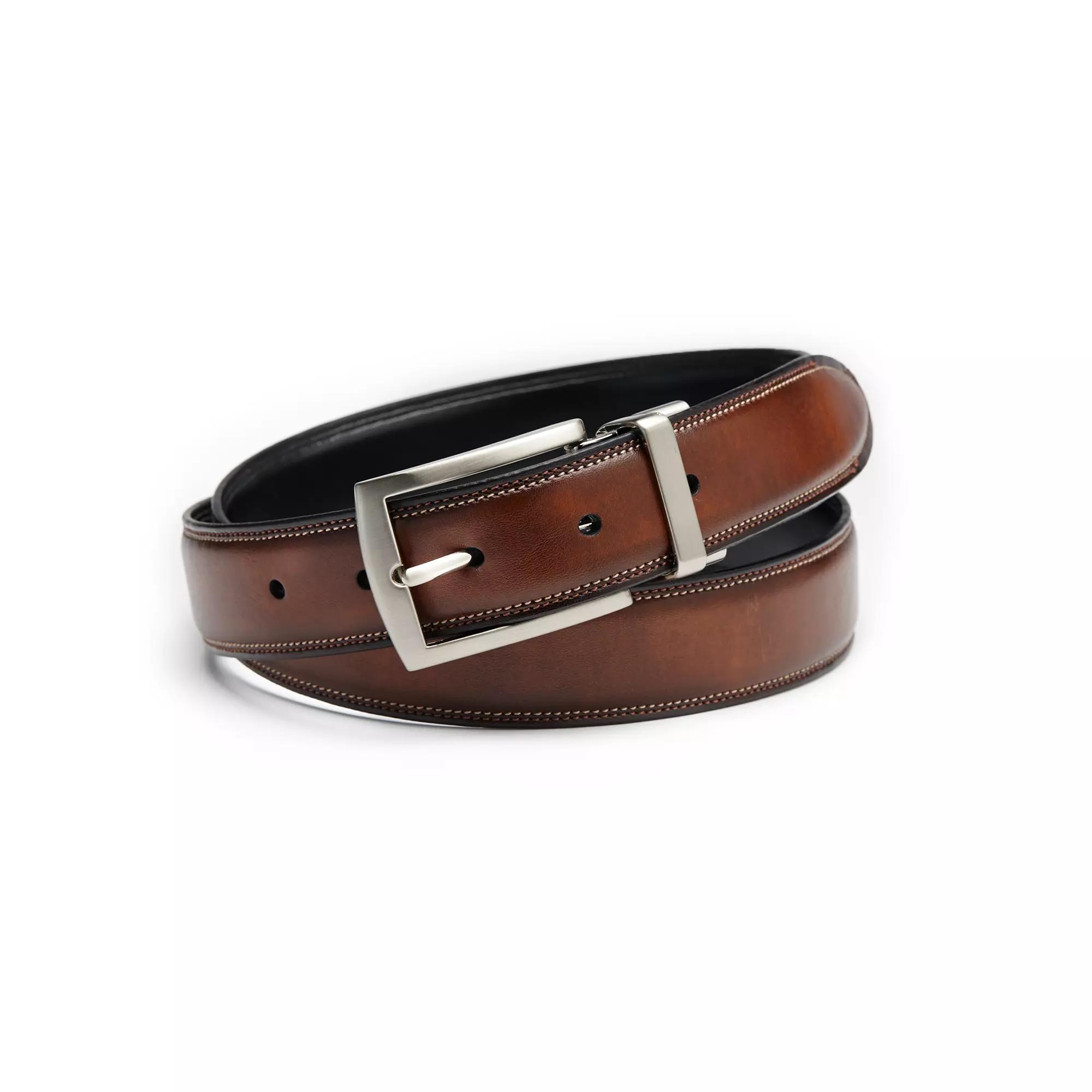 Men's Sonoma Goods For Life® Feather-Edge Stitched Reversible Belt,  Product Image