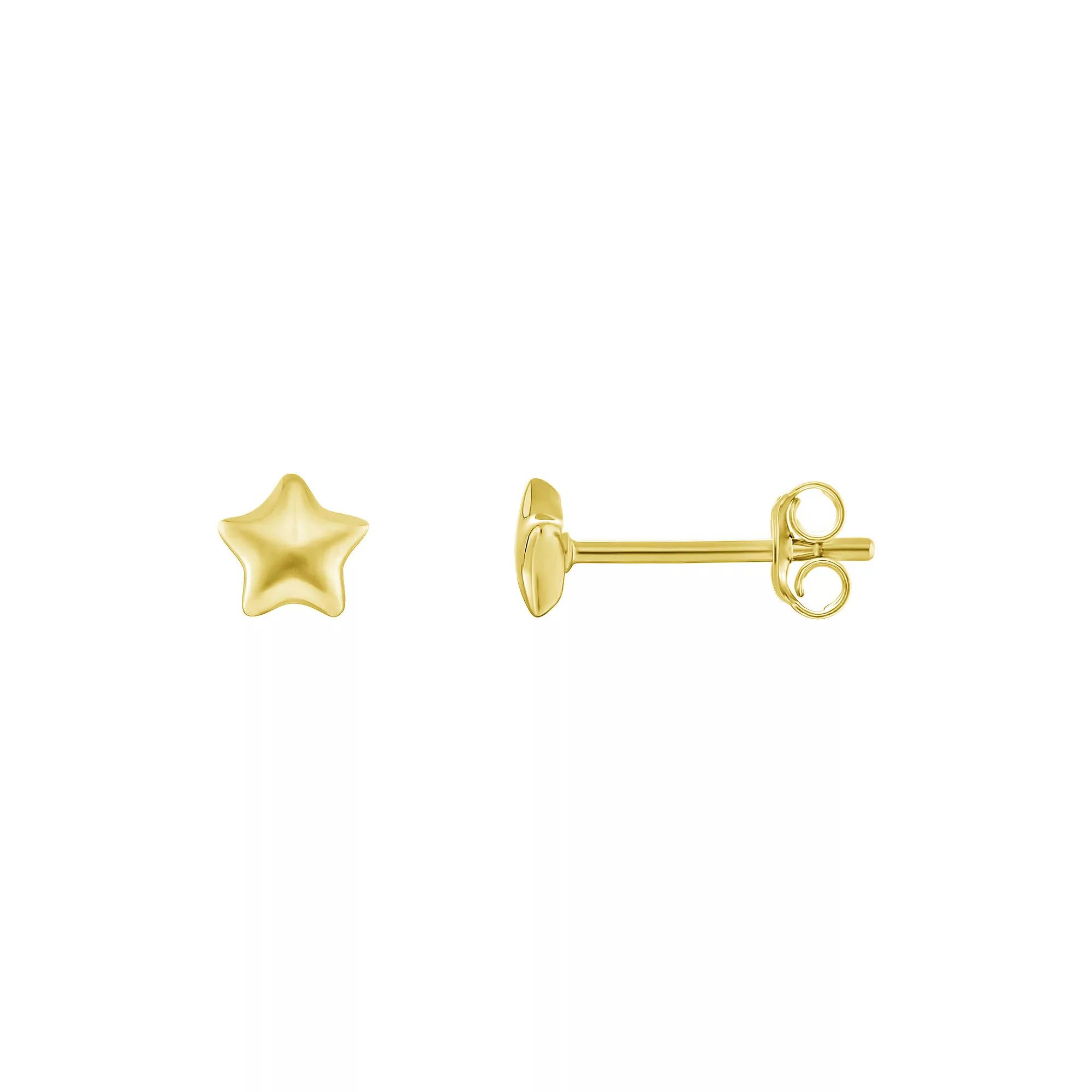 PRIMROSE Sterling Silver Star Stud Earrings, Women's, Gold Tone Product Image