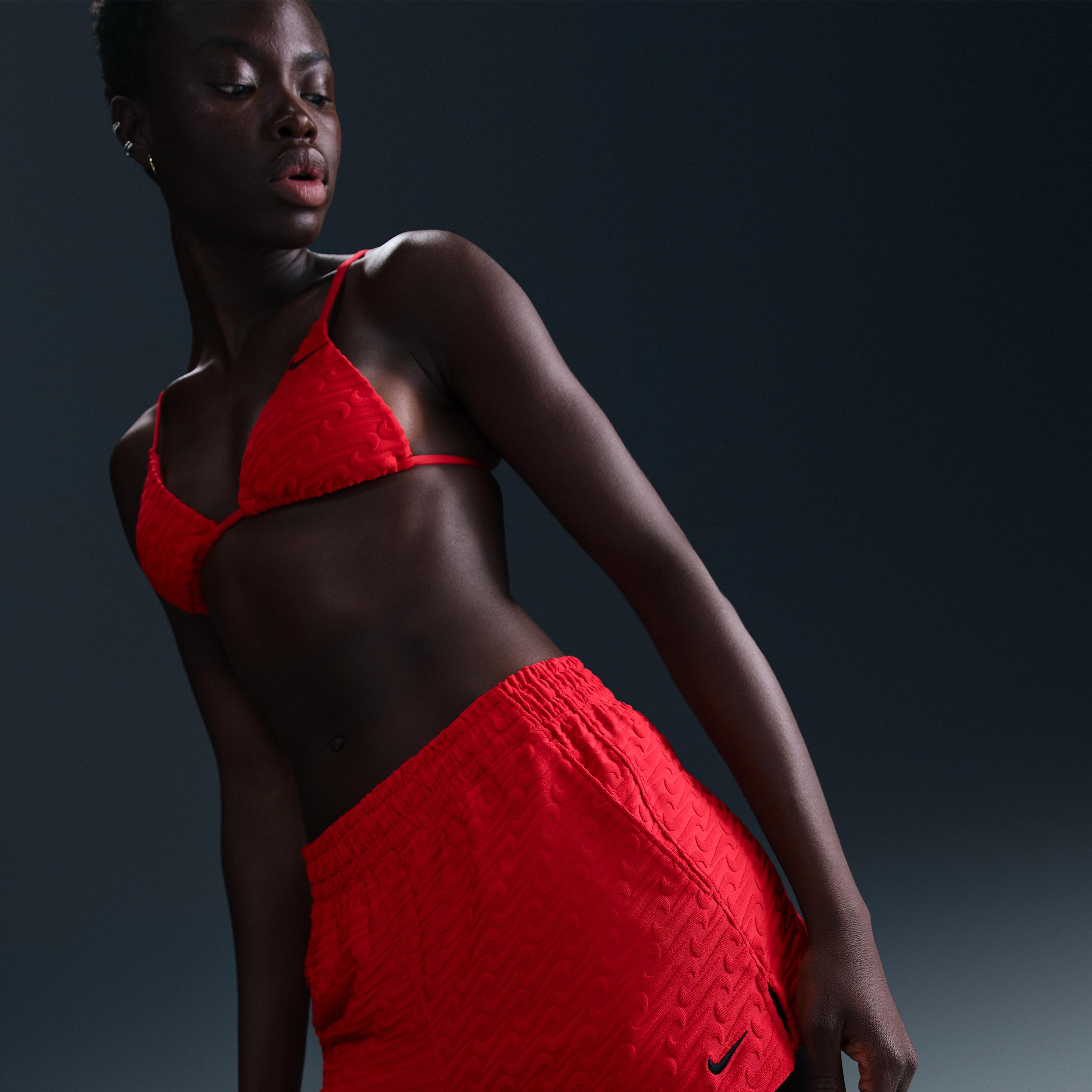 Nike Womens Swim Swoosh Link Terry Cover-Up Shorts | NESSF257-614 Product Image