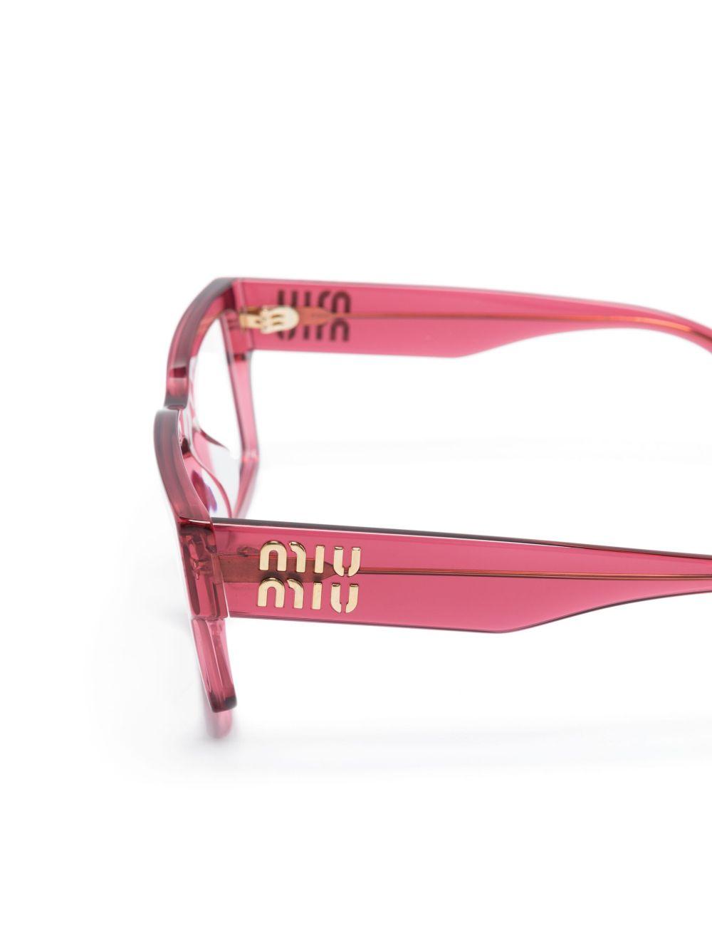 rectangle-frame logo-plaque glasses Product Image