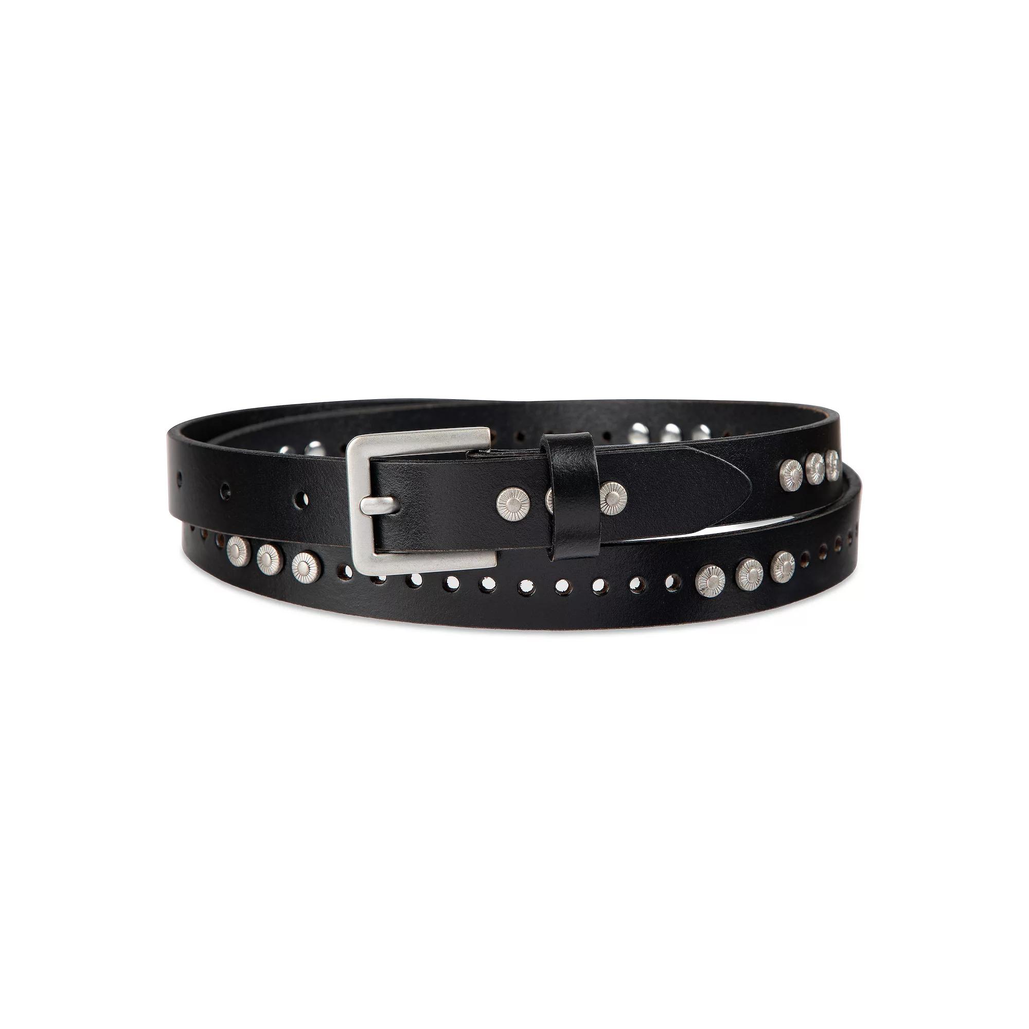 Women's Levi's® Fully Adjustable Skinny Studded Belt, Size: Large, Black Product Image
