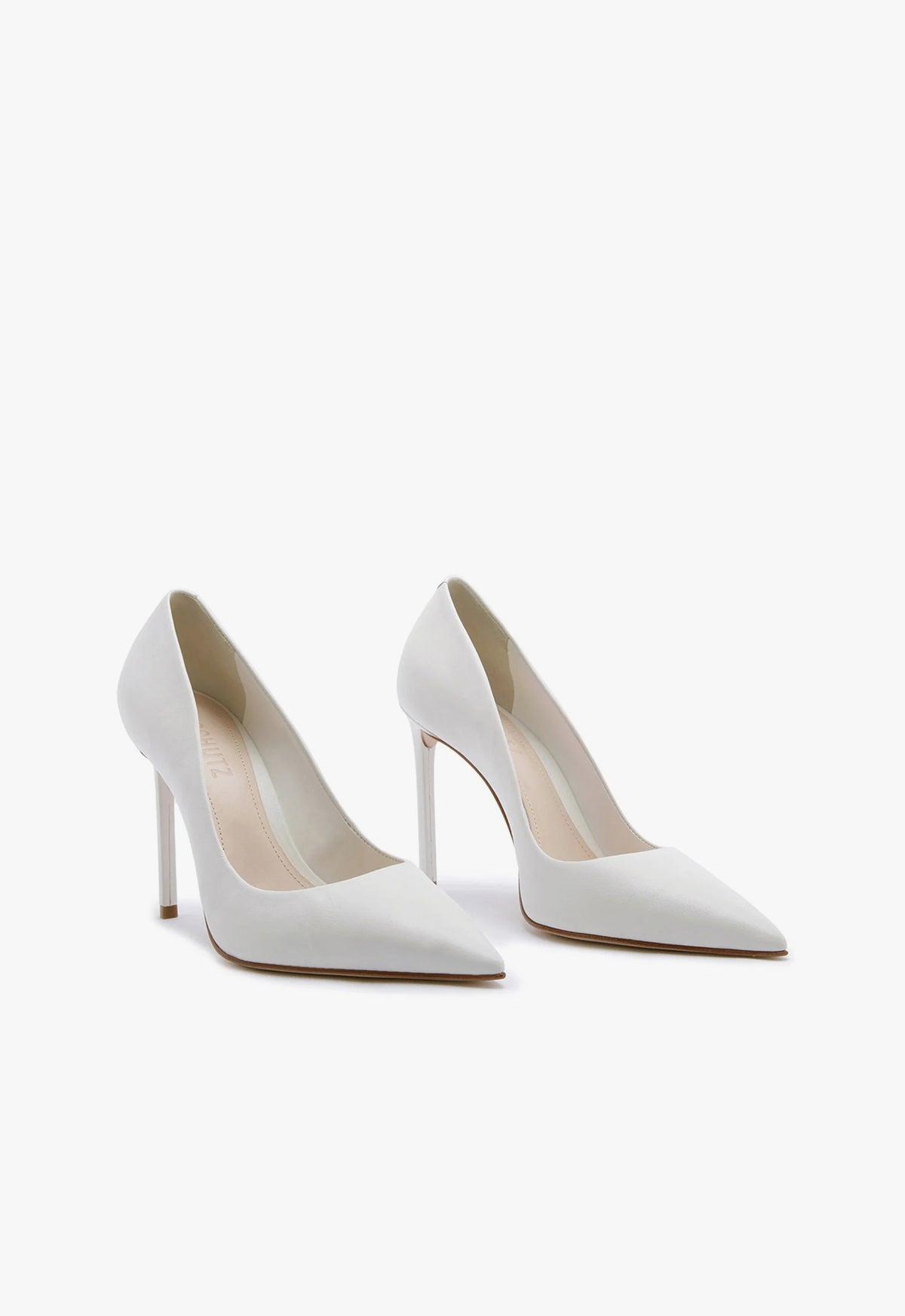 Lou High Stiletto White Pump Female Product Image