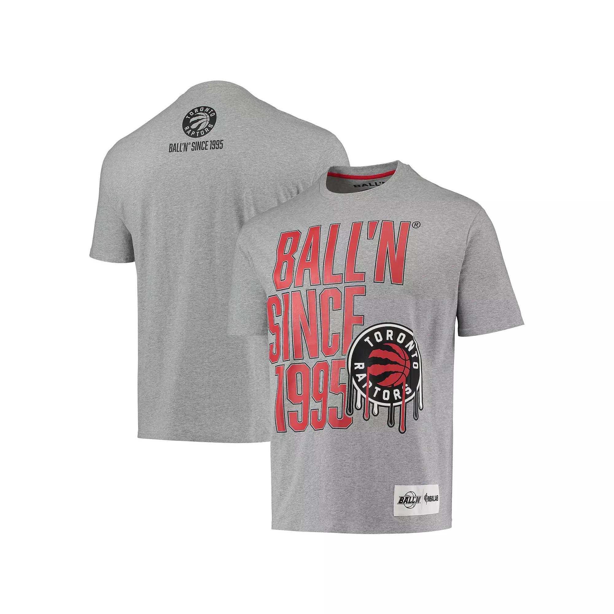 Mens BALLN Heathered Gray Toronto Raptors Since 1995 T-Shirt Product Image