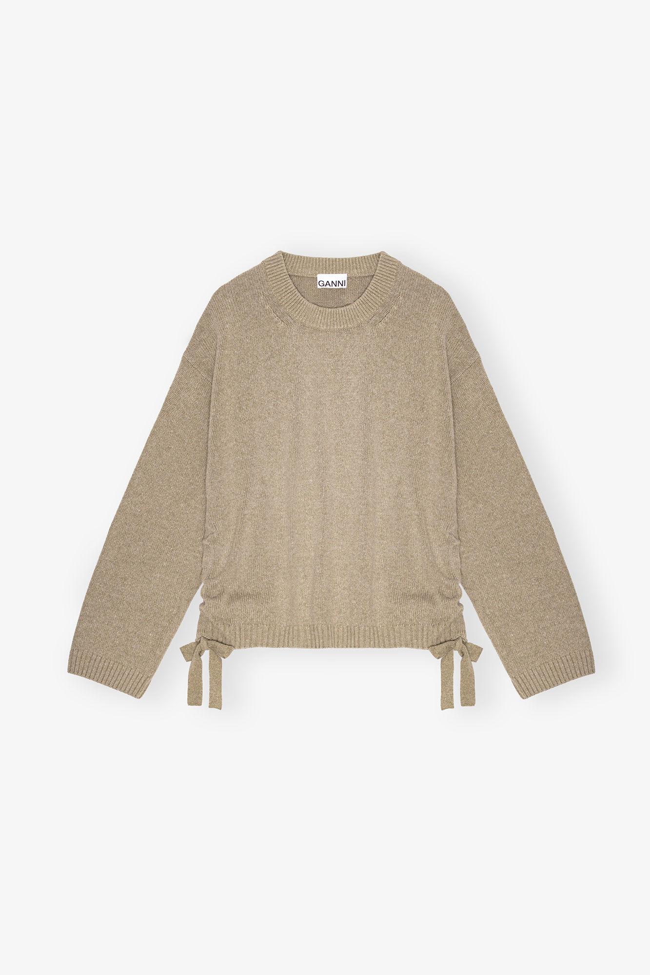 Brown Future Wool Mix Oversized Sweater Product Image