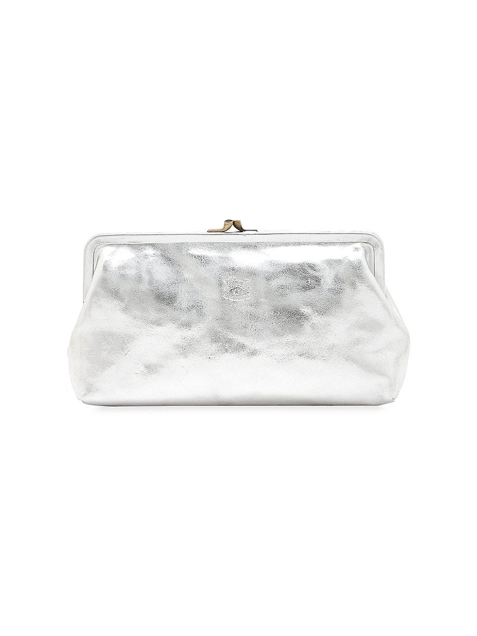 Classic Metallic Leather Clutch Bag Product Image
