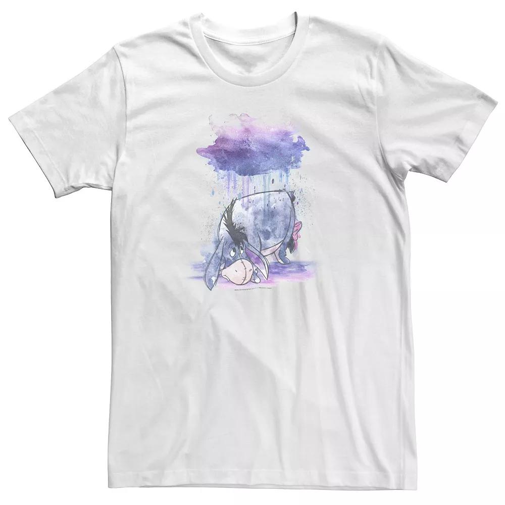 Big & Tall Disney Winnie The Pooh Eeyore Watercolor Rain Cloud Tee, Men's,  Product Image