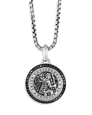 Mens St. Christopher Amulet in Sterling Silver Product Image
