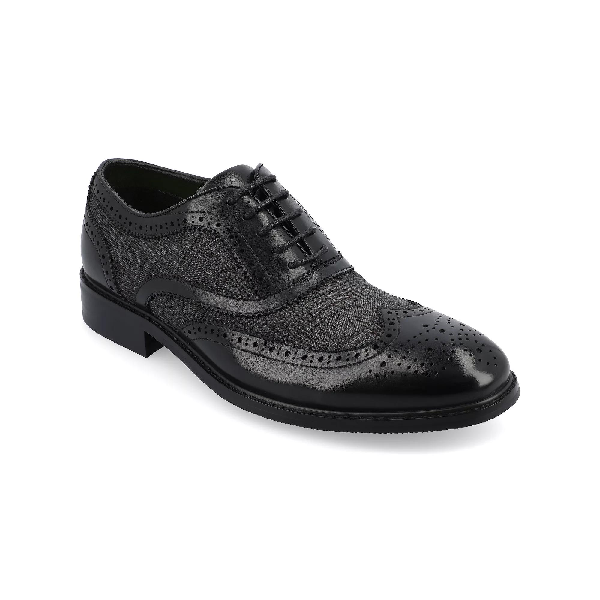 VANCE Jerome Men's Tru Comfort Foam Wingtip Oxford Shoes, Size: 13, Black Product Image