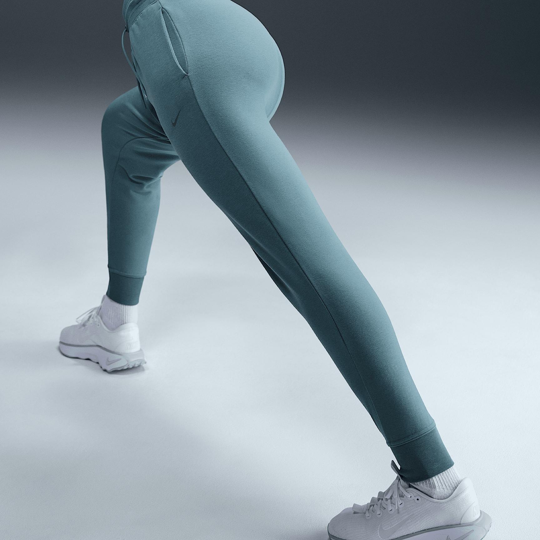Nike Dri-FIT One Women's High-Waisted 7/8 French Terry Joggers Product Image
