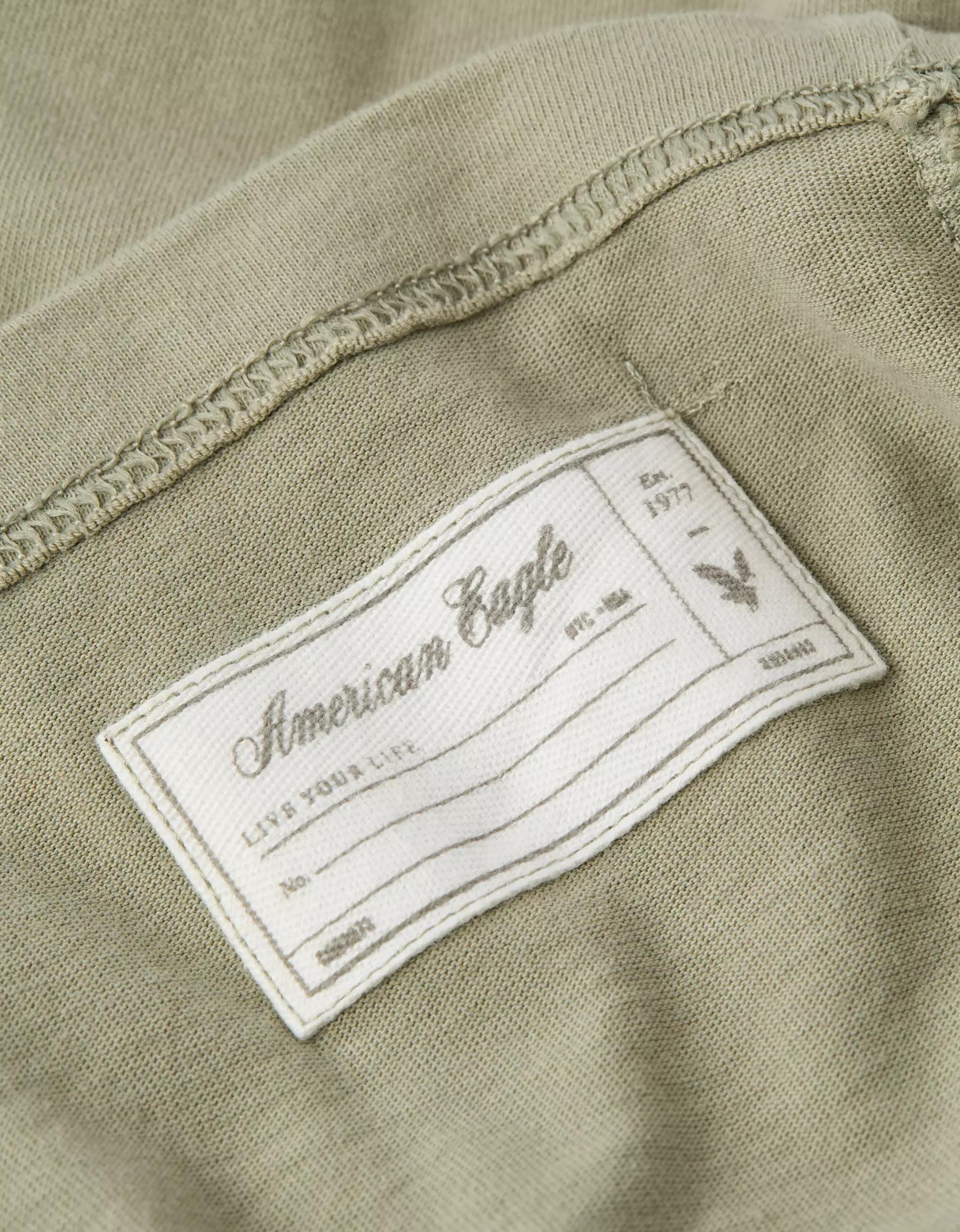 AE Laidback Luxe Heavyweight Oversized Logo Graphic T-Shirt Product Image