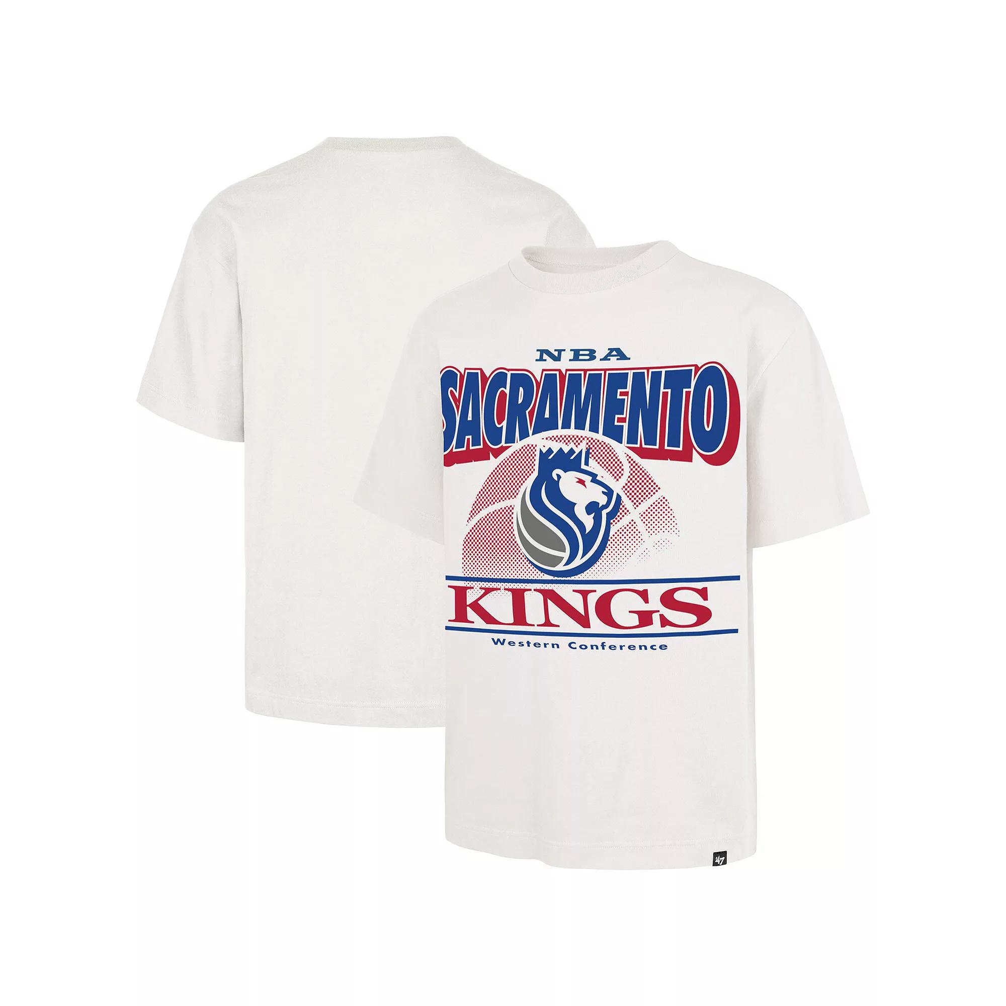 Men's '47 White Sacramento Kings City Edition Shifty Foundation T-Shirt,  Product Image