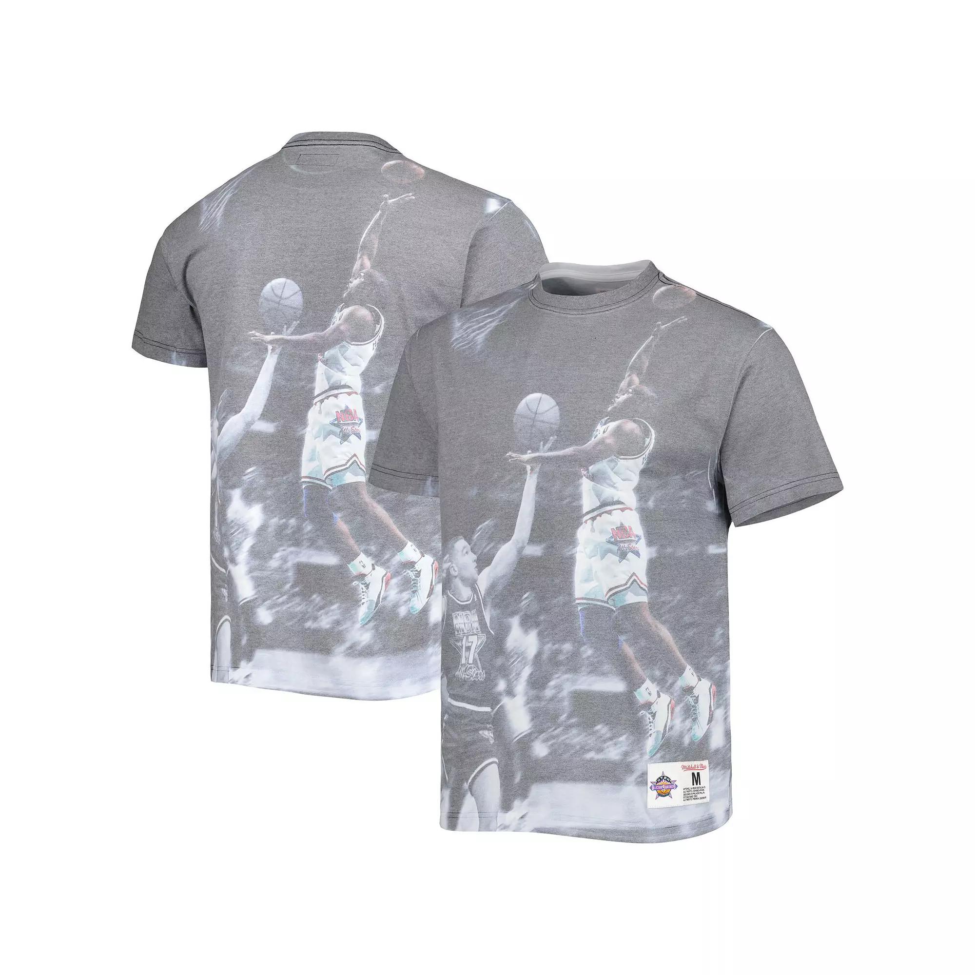 Men's Mitchell & Ness Golden State Warriors Above the Rim Graphic T-Shirt, Size: Large, White Product Image