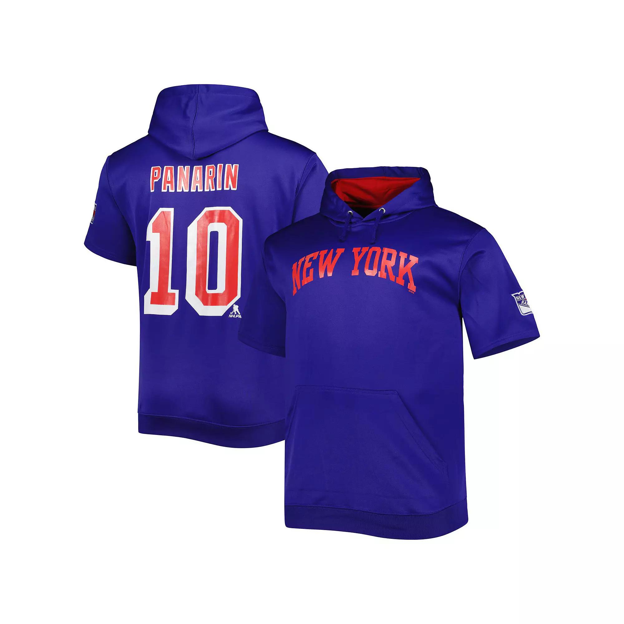 Men's Fanatics Branded Artemi Panarin Blue New York Rangers Big & Tall Name & Number Pullover Hoodie,  Product Image