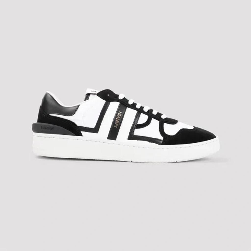 White & Black Clay Mesh Sneakers Product Image