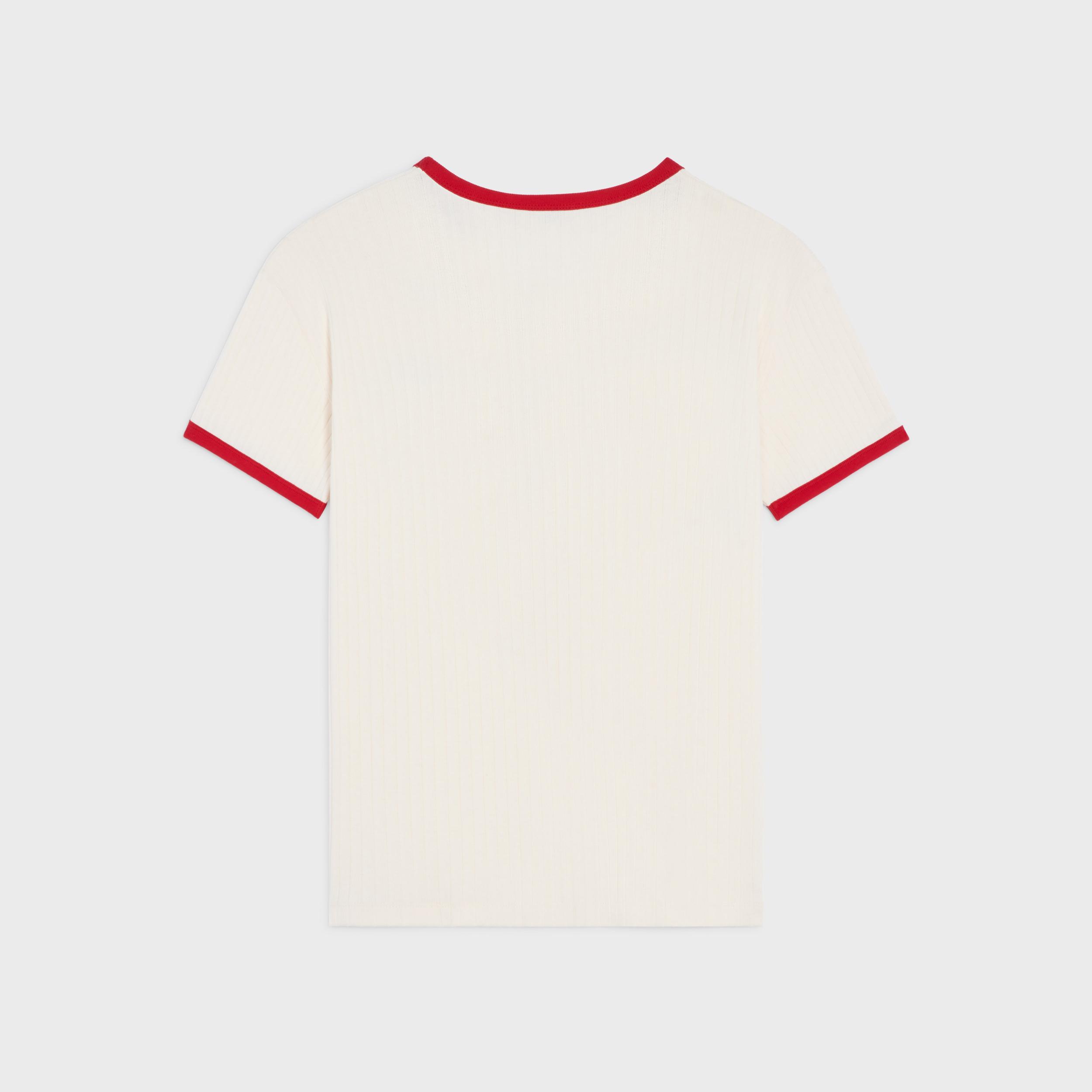 regular t-shirt IN RIBBED COTTON JERSEY Product Image