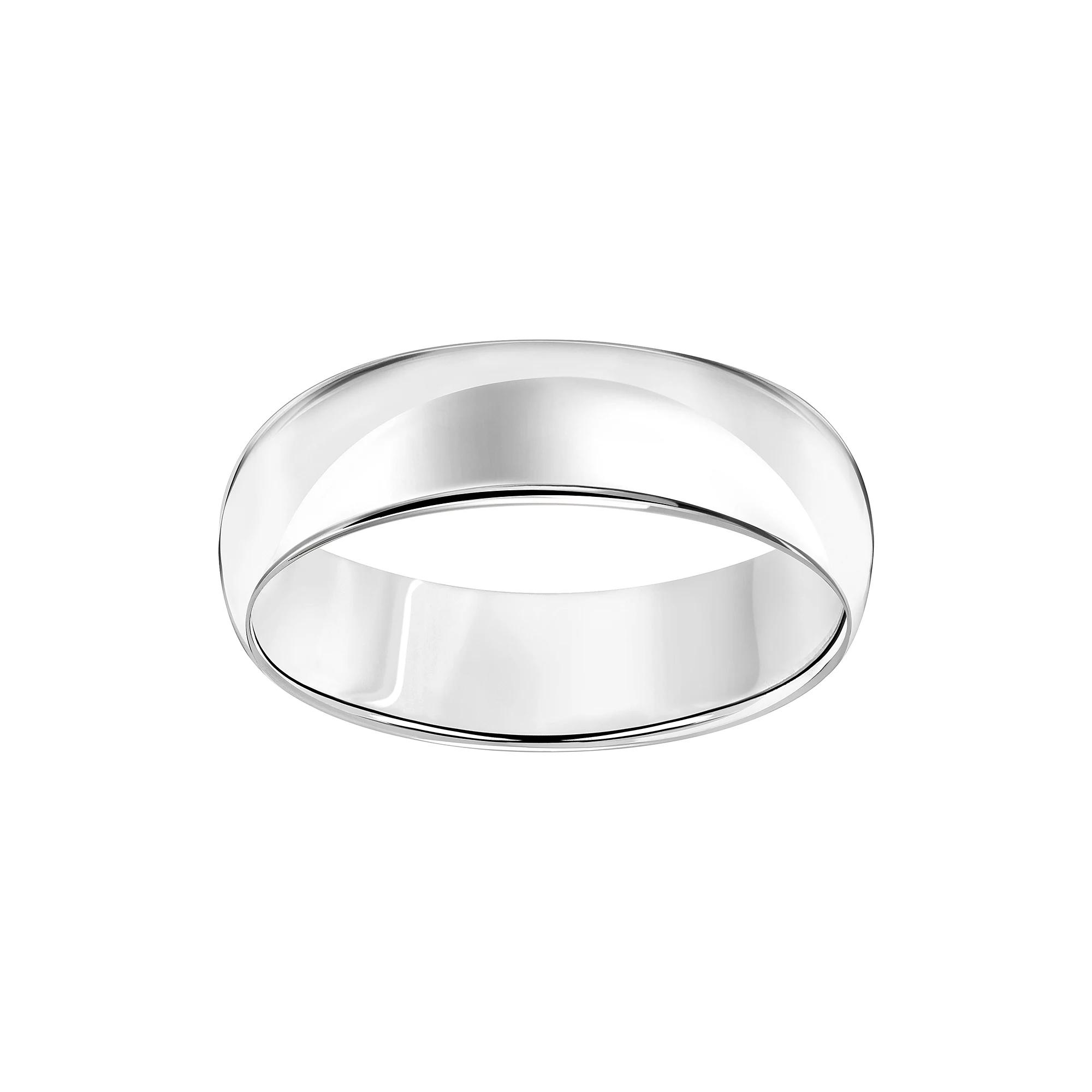 Women's 10KT WHITE GOLD 6MM LOW DOME BAND,  Product Image