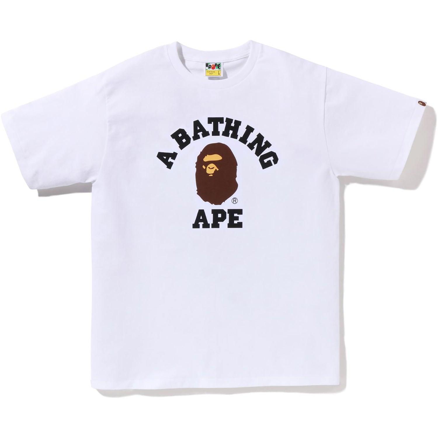 BAPE MENS PIGMENT COLLEGE T-SHIRT Male Product Image